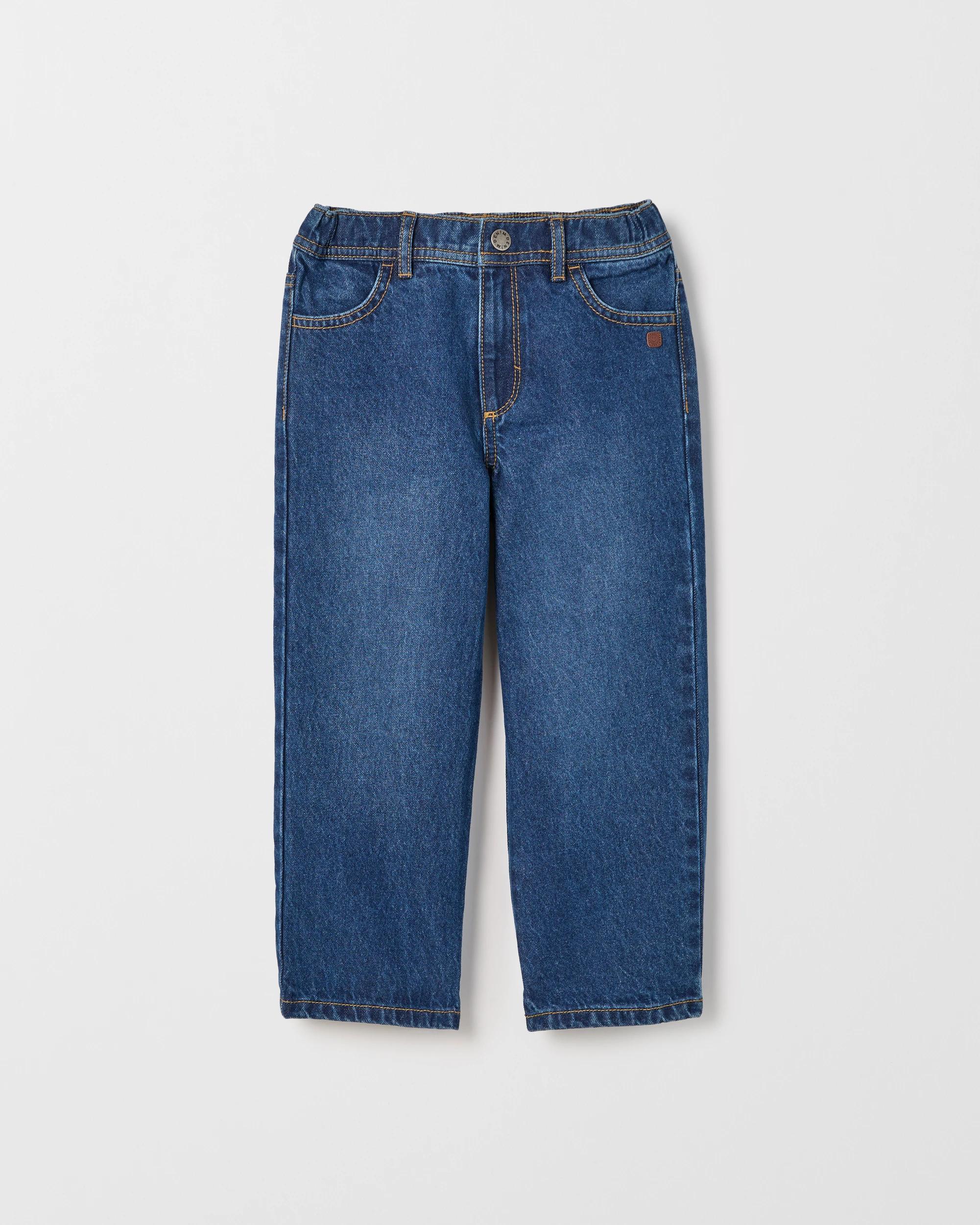 5 Target Kids Wide Leg Denim Jeans DARK WASH, 5 of 6