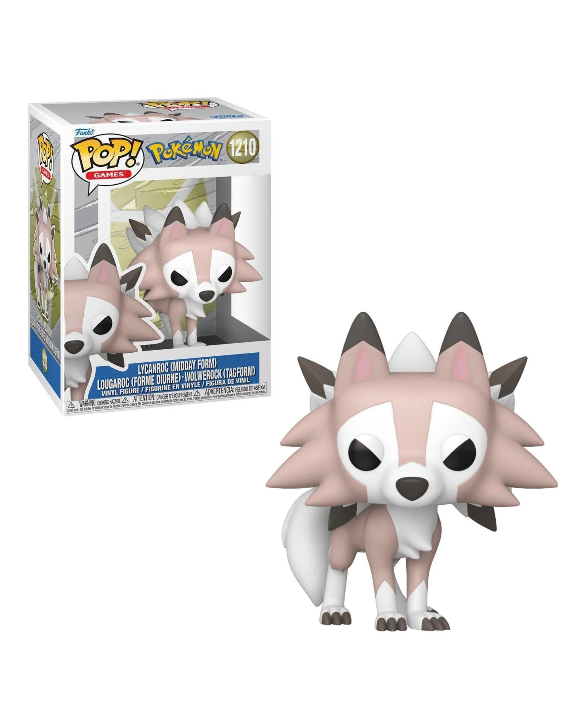 1 Pokemon Lycanroc Midday Form Funko POP! Vinyl, 1 of 3