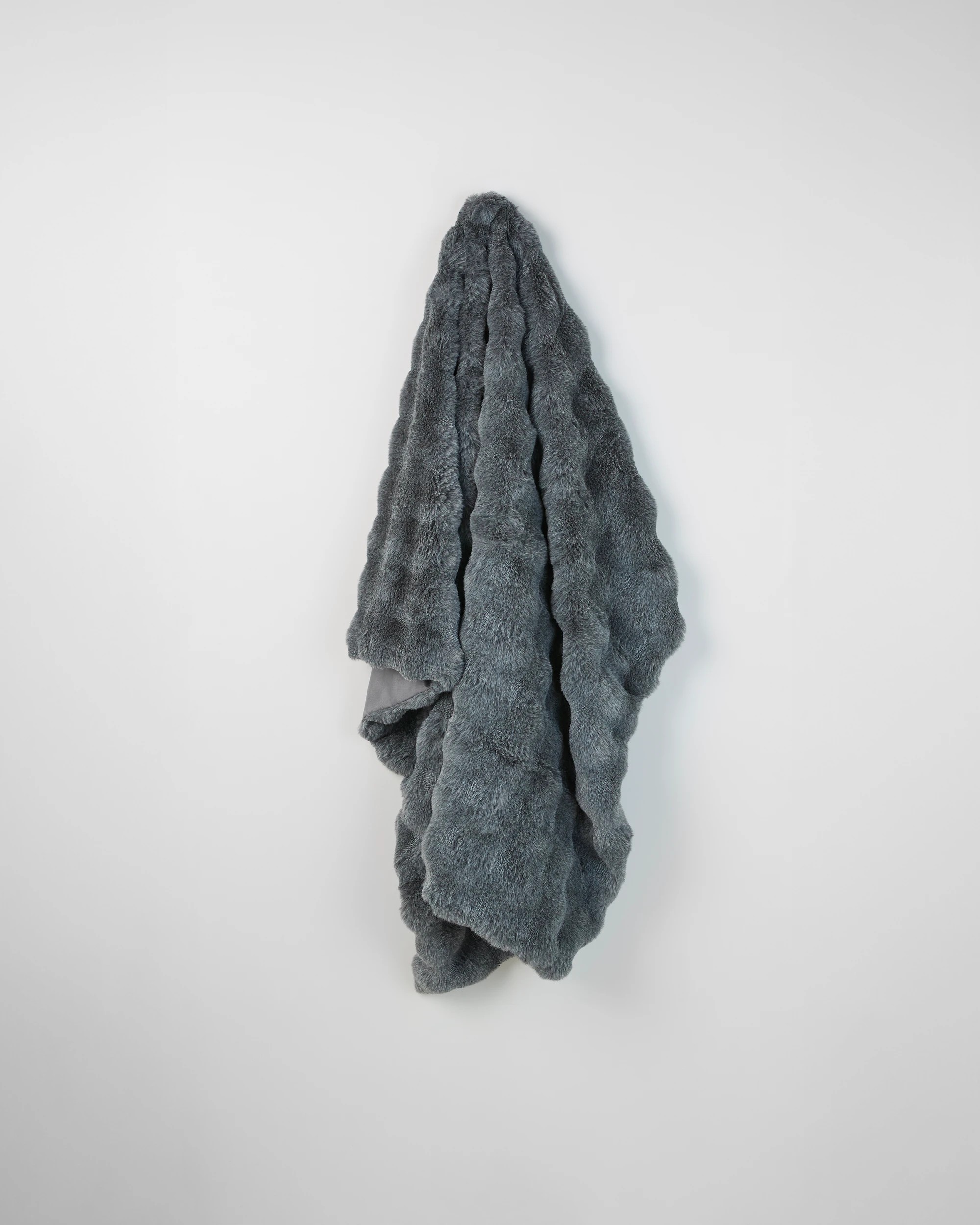3 Target Ella Faux Fur Throw - Queen Bed - Grey, 3 of 3