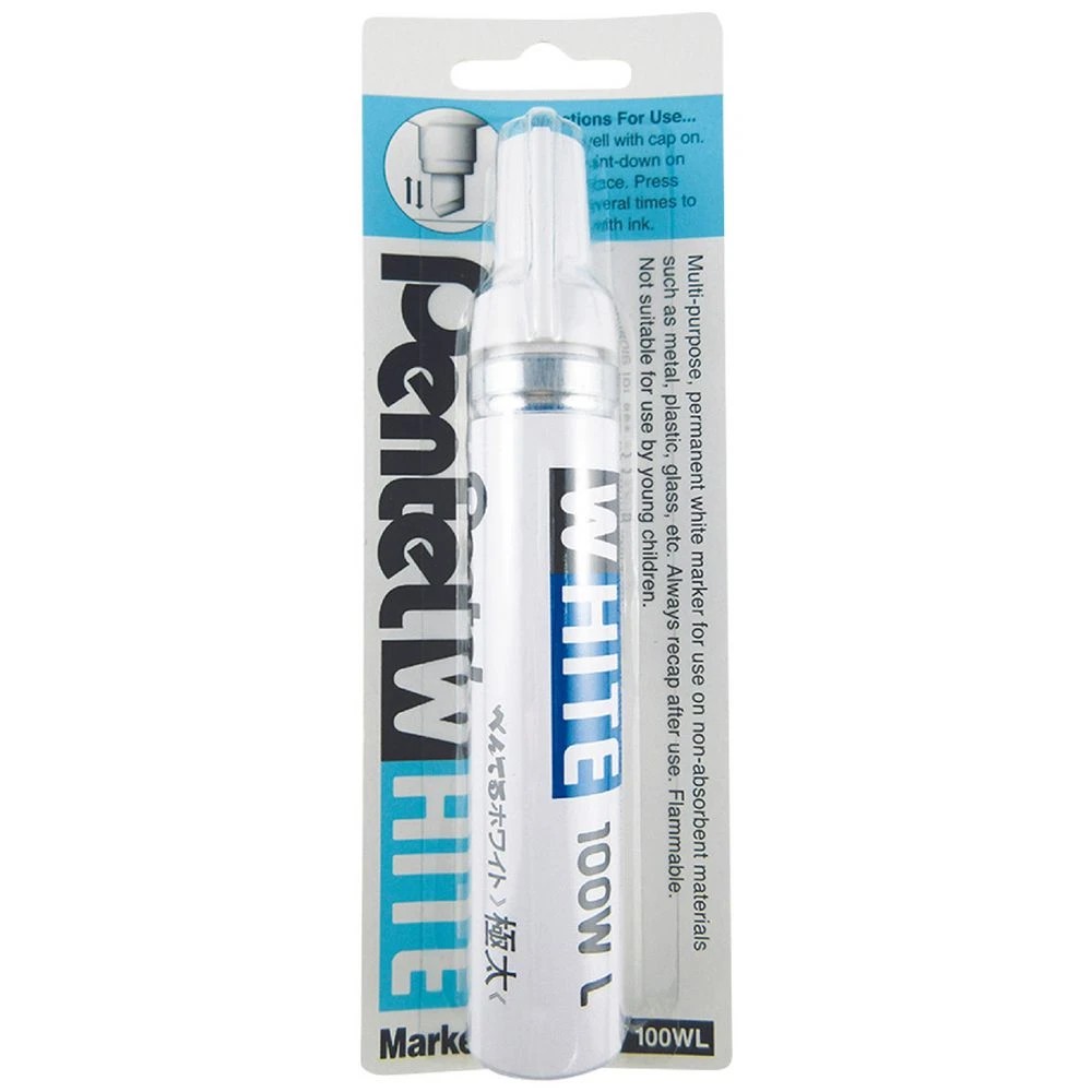 1 Pentel X100W-L Paint Marker White, 1 of 5