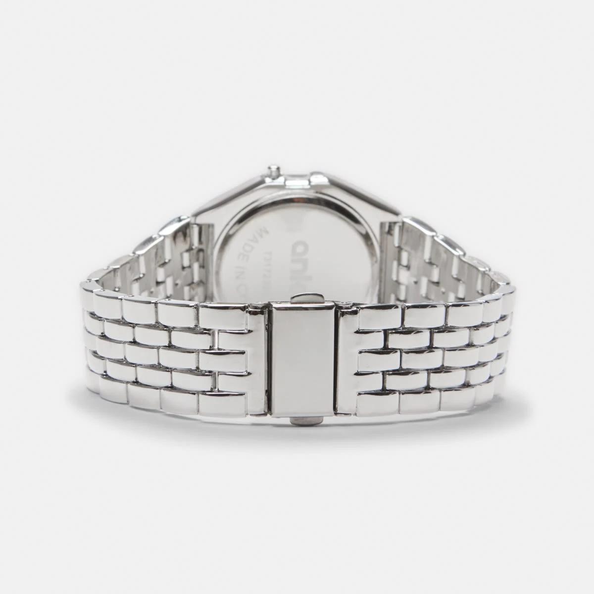 3 Square Metal Watch SILVER, 3 of 6