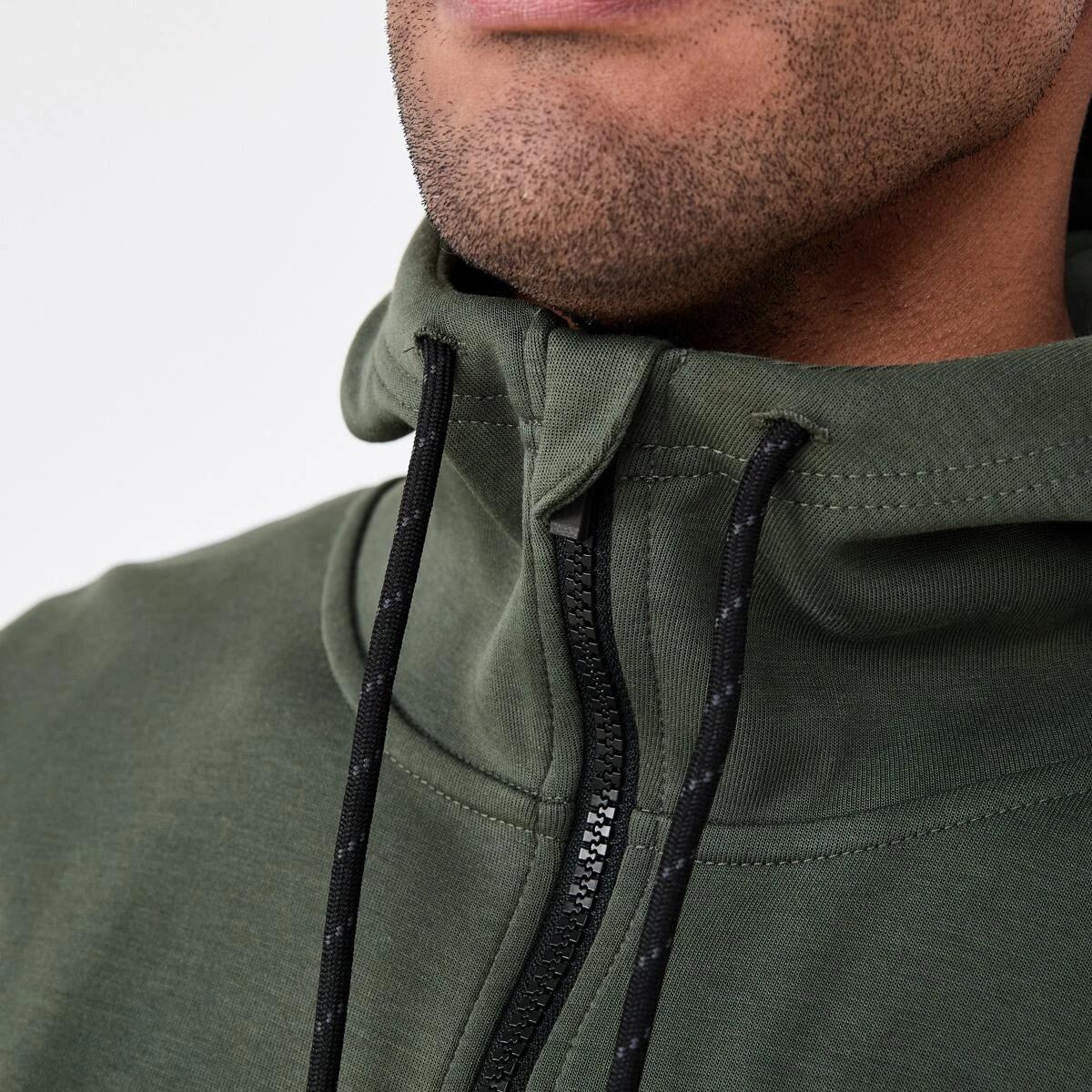 6 Active Mens Sports Hoodie DEEPEST GREEN, 6 of 7