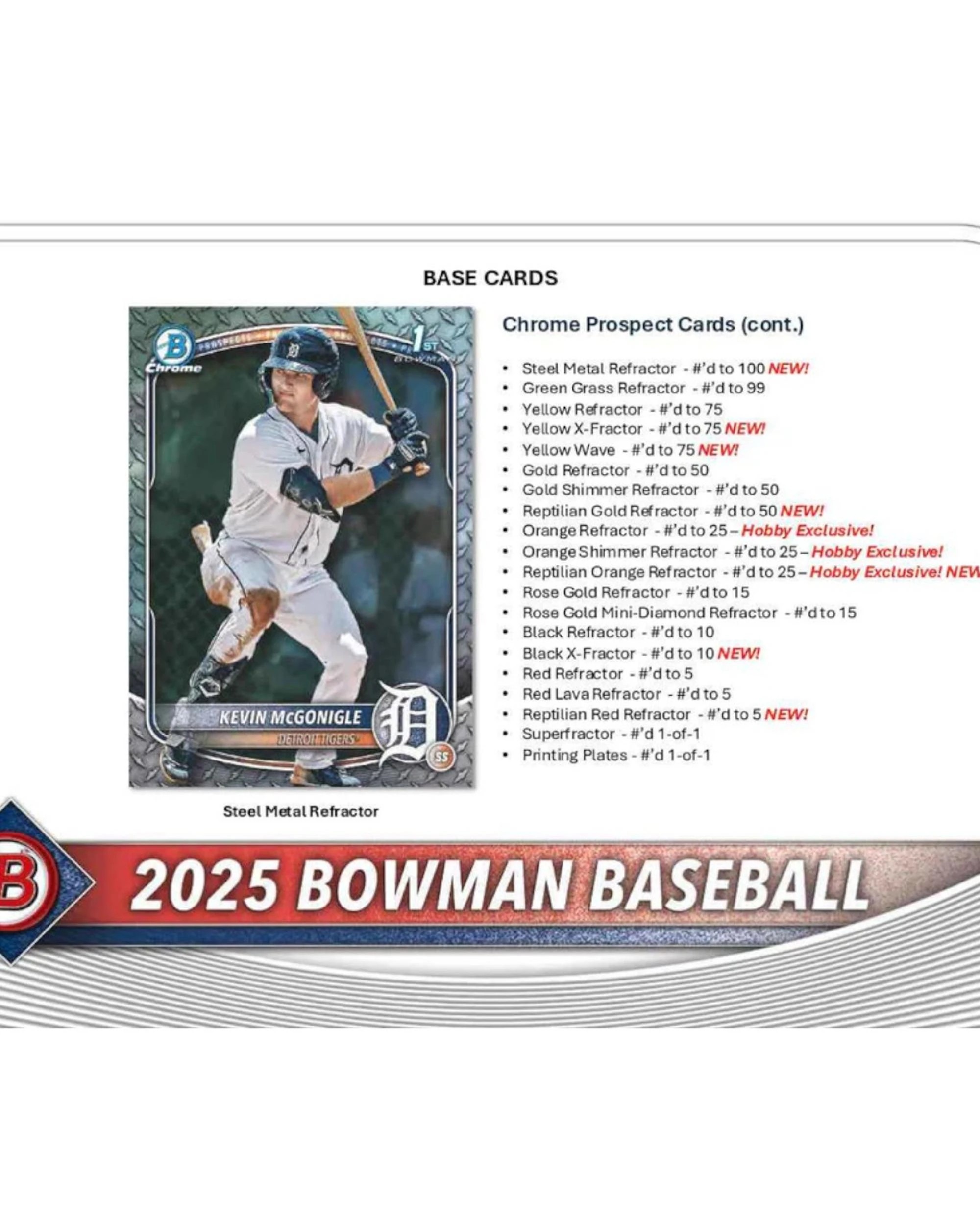 6 Topps 2025 MLB Bowman Baseball Draft Hobby Pack, 6 of 8