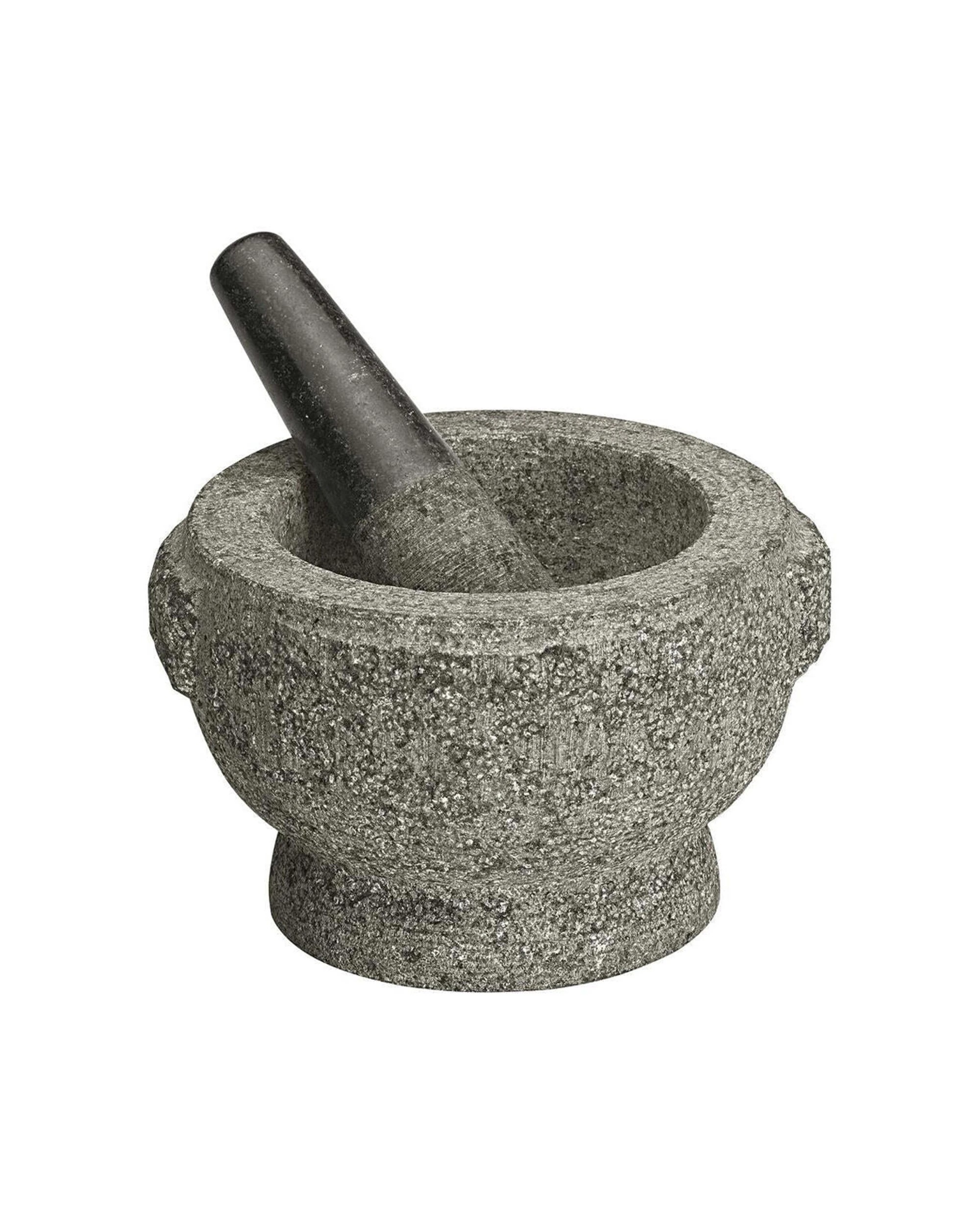 1 Avanti Granite 20cm Rough Mortar Pestle Durable Solid Stone Kitchen Tool - Grey, 1 of 1