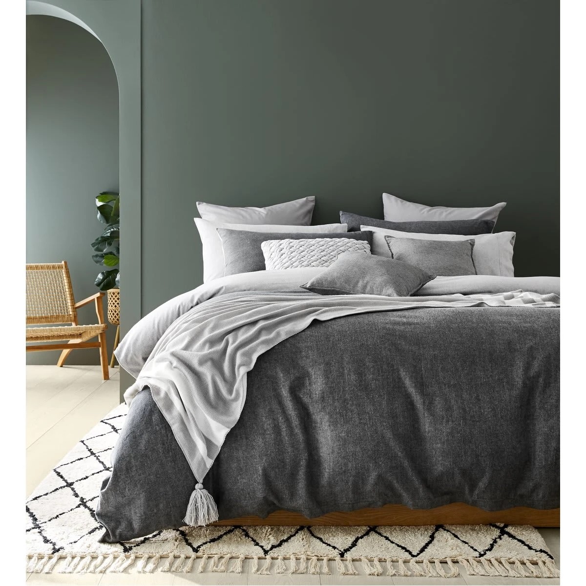 2 42cm Kira Cushion - Grey, 2 of 4