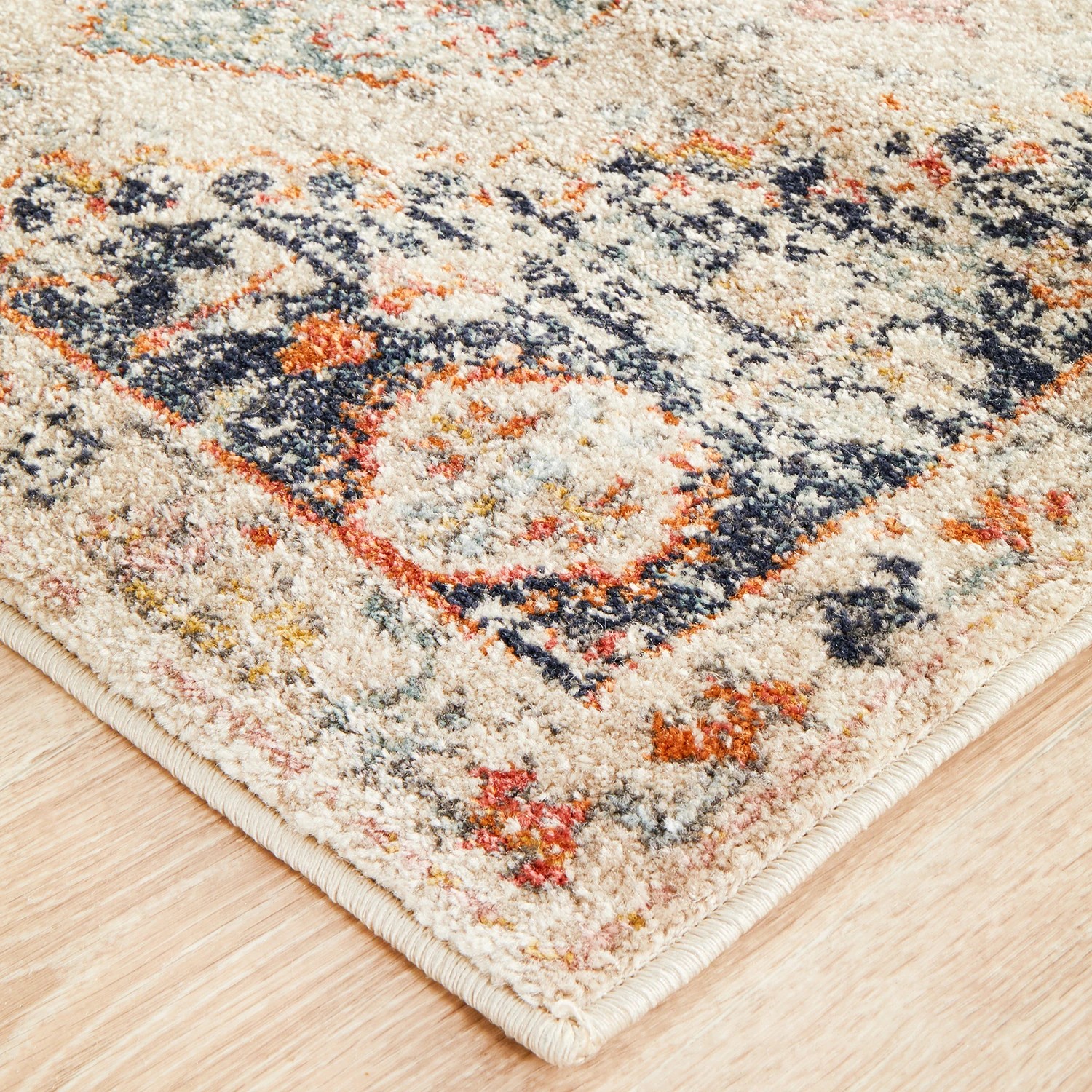 5 Common Ground Rugs Eterna 854 400x80cm - Large Runner Power Loomed Pet Friendly Rug - Beige, 5 of 9