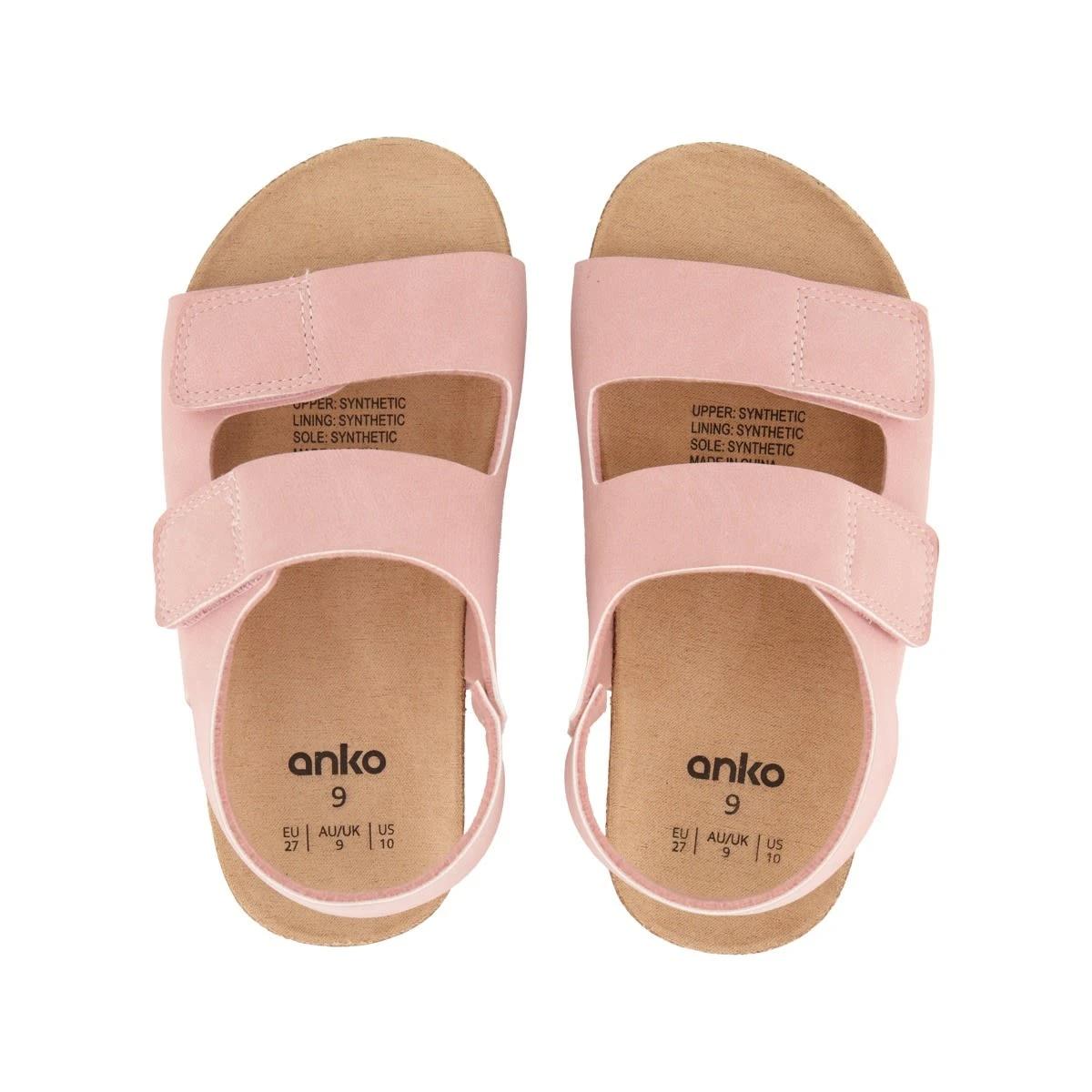 3 Junior Corduroy Corkbed Sandals SILVER PINK, 3 of 4