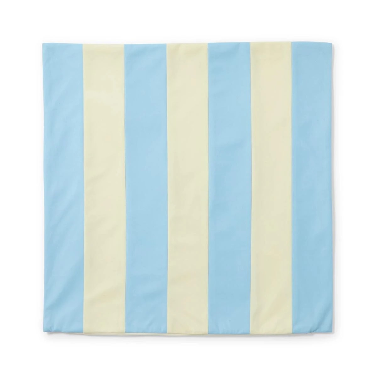 3 60cm Stripe Velvet Cushion Cover - Blue and Butter, 3 of 6