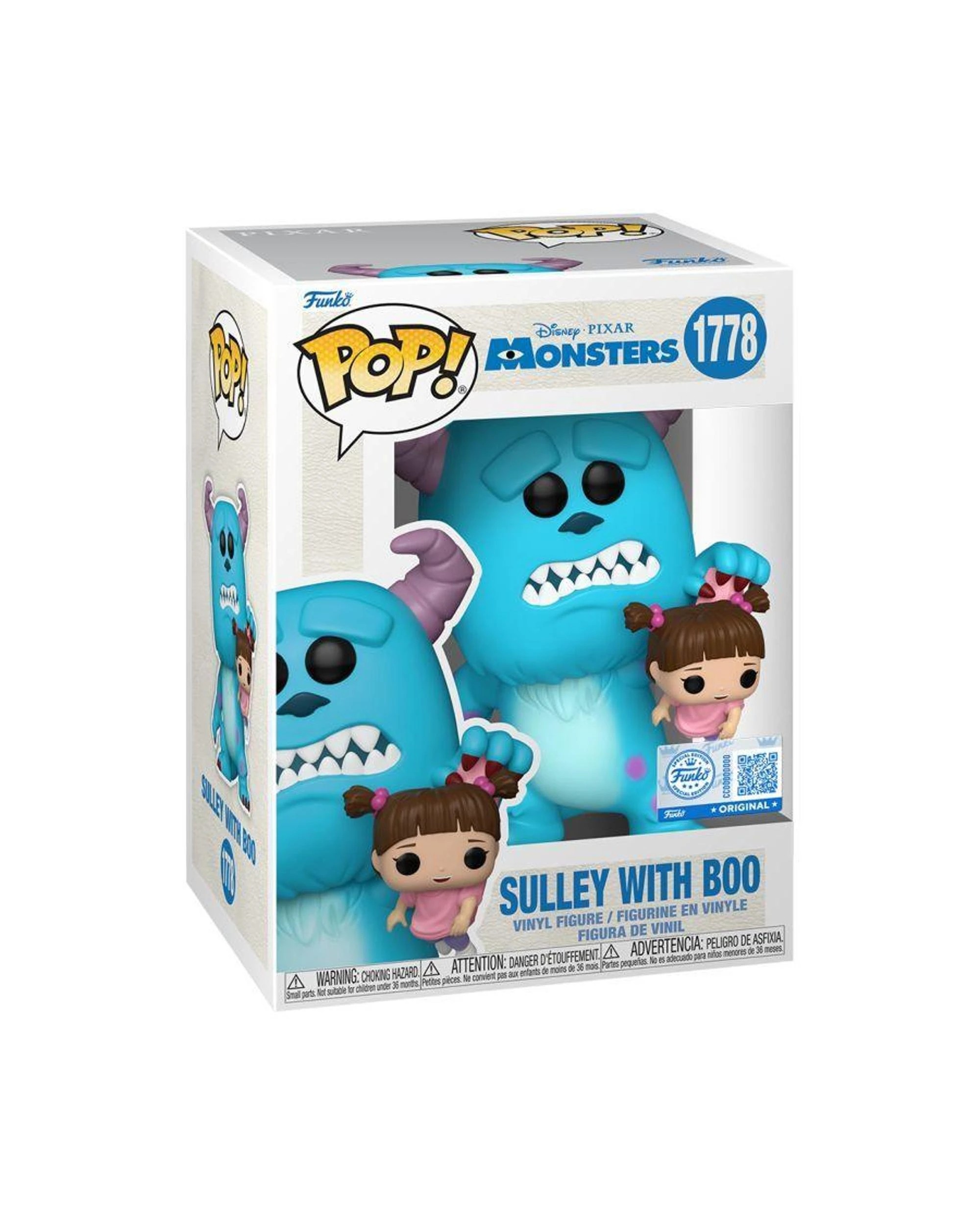 3 Disney Pixar Monsters Inc. Sully with Boo Funko POP! Vinyl, 3 of 3