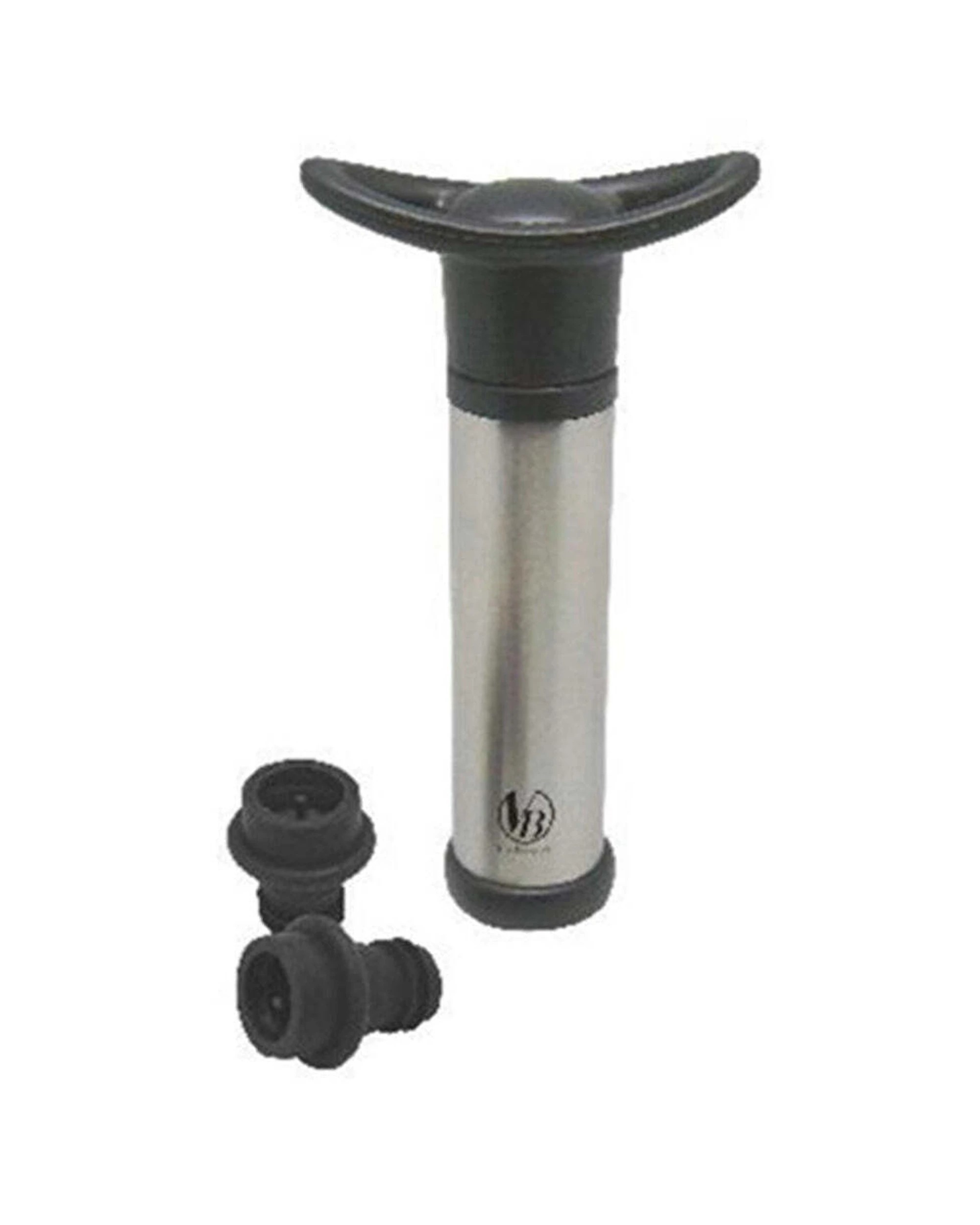 3 Vin Bouquet Vacuum Pump Wine Preserver With 2 Reusable Stoppers Kitchen Gadget - Black, 3 of 3
