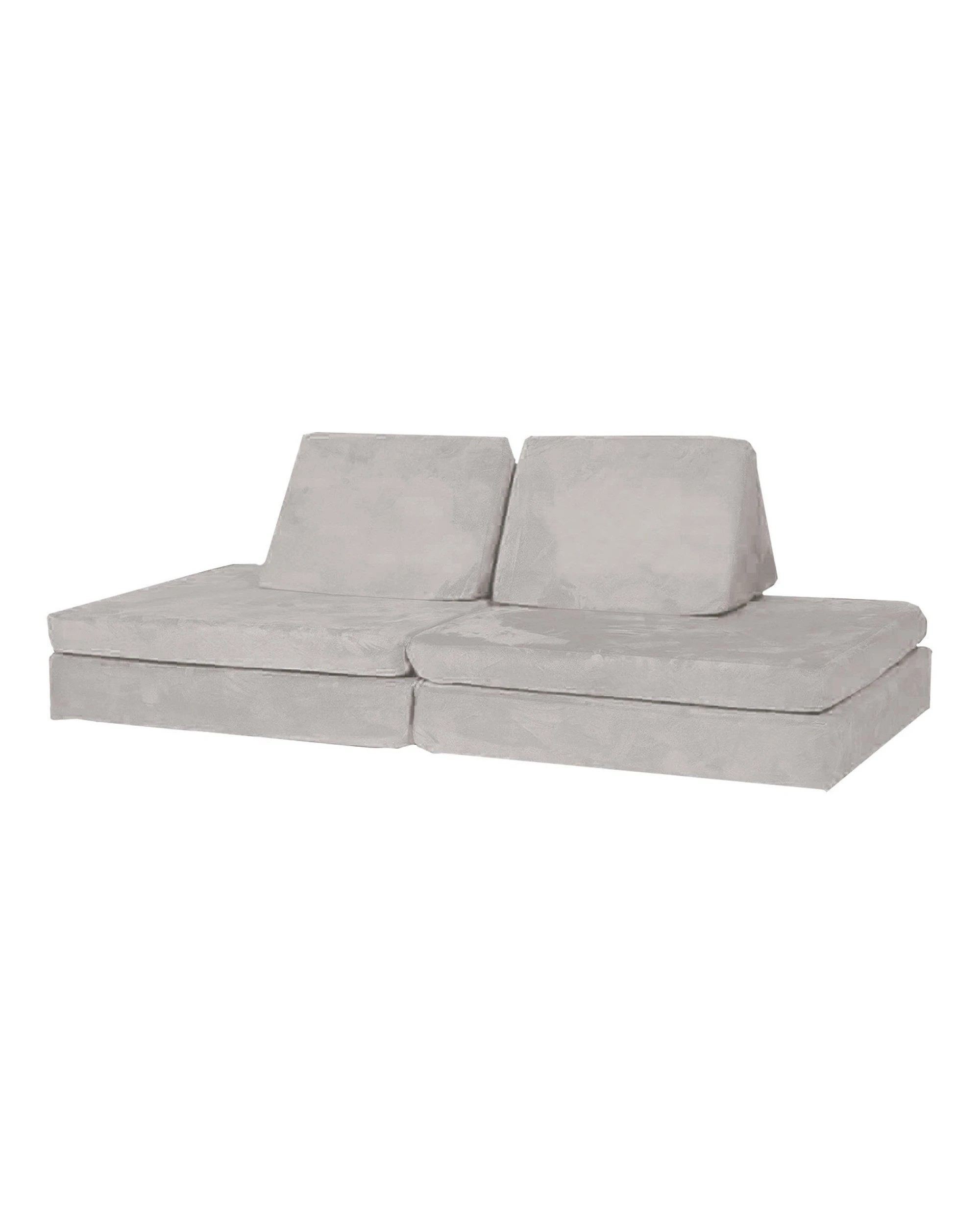 1 Huddle Kids Modular Play Foam Couch - Grey, 1 of 9