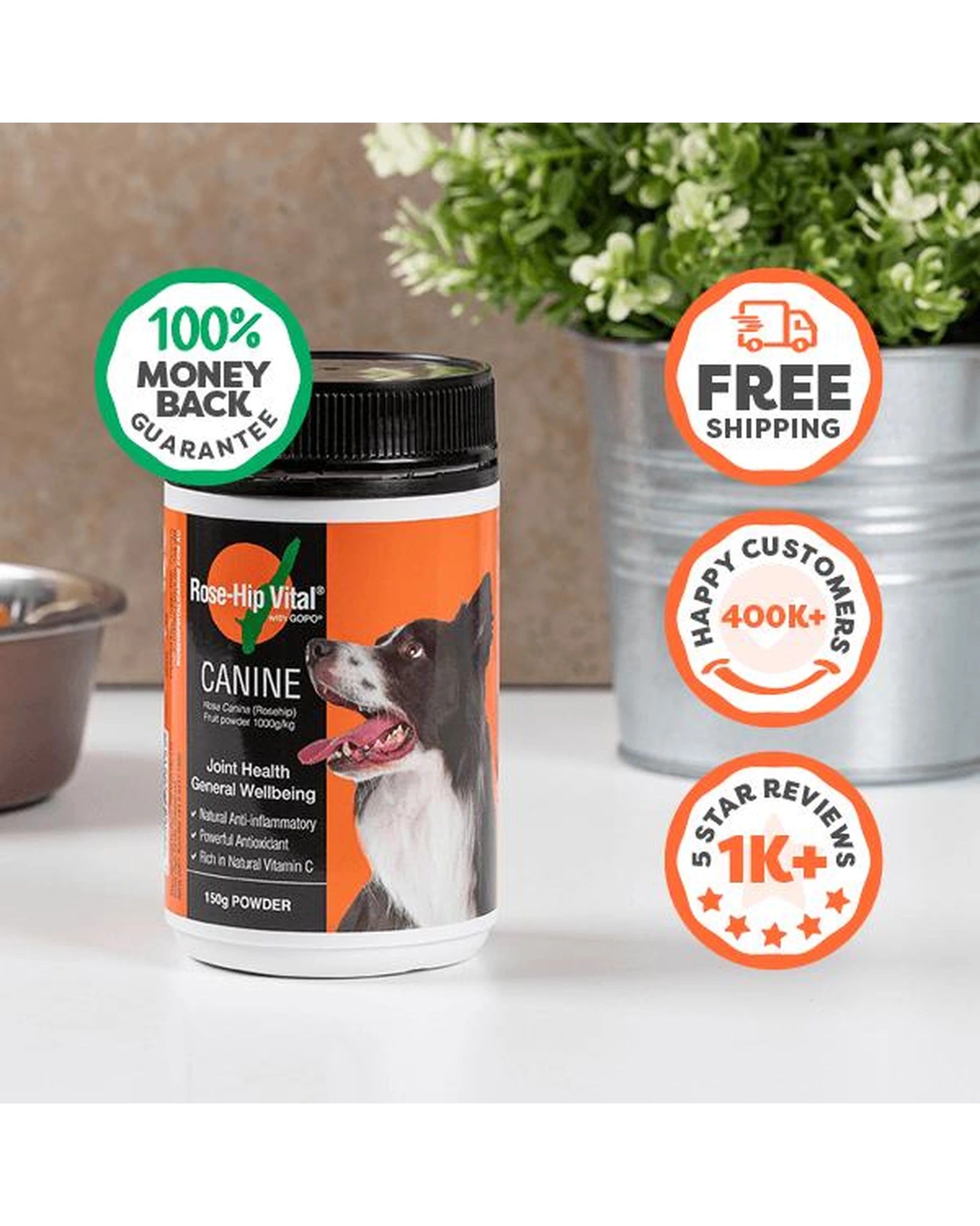 3 Rose-Hip Vital Canine Joint Health & Antioxidant Powder 150g, 3 of 10