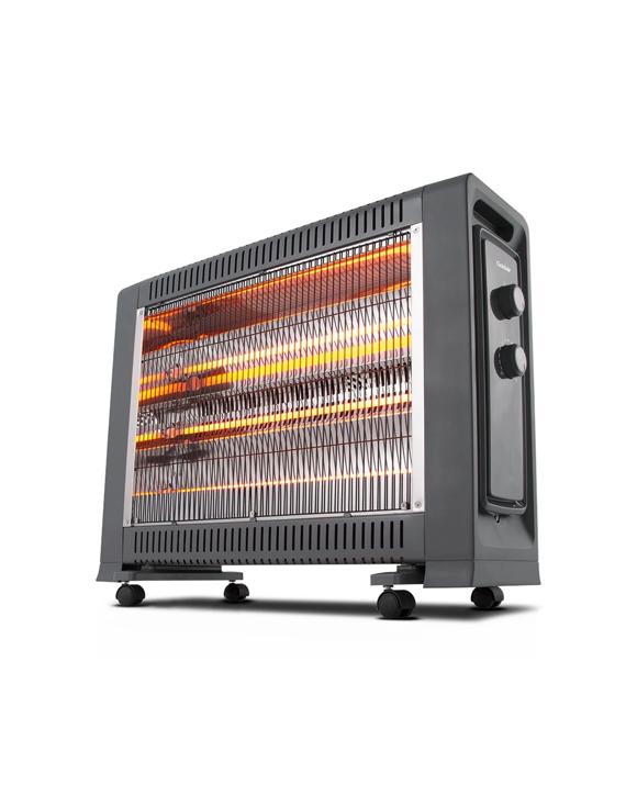 Goldair 65.5cm 2400w Radiant Heater W/ Thermostat Home Heating - Charcoal