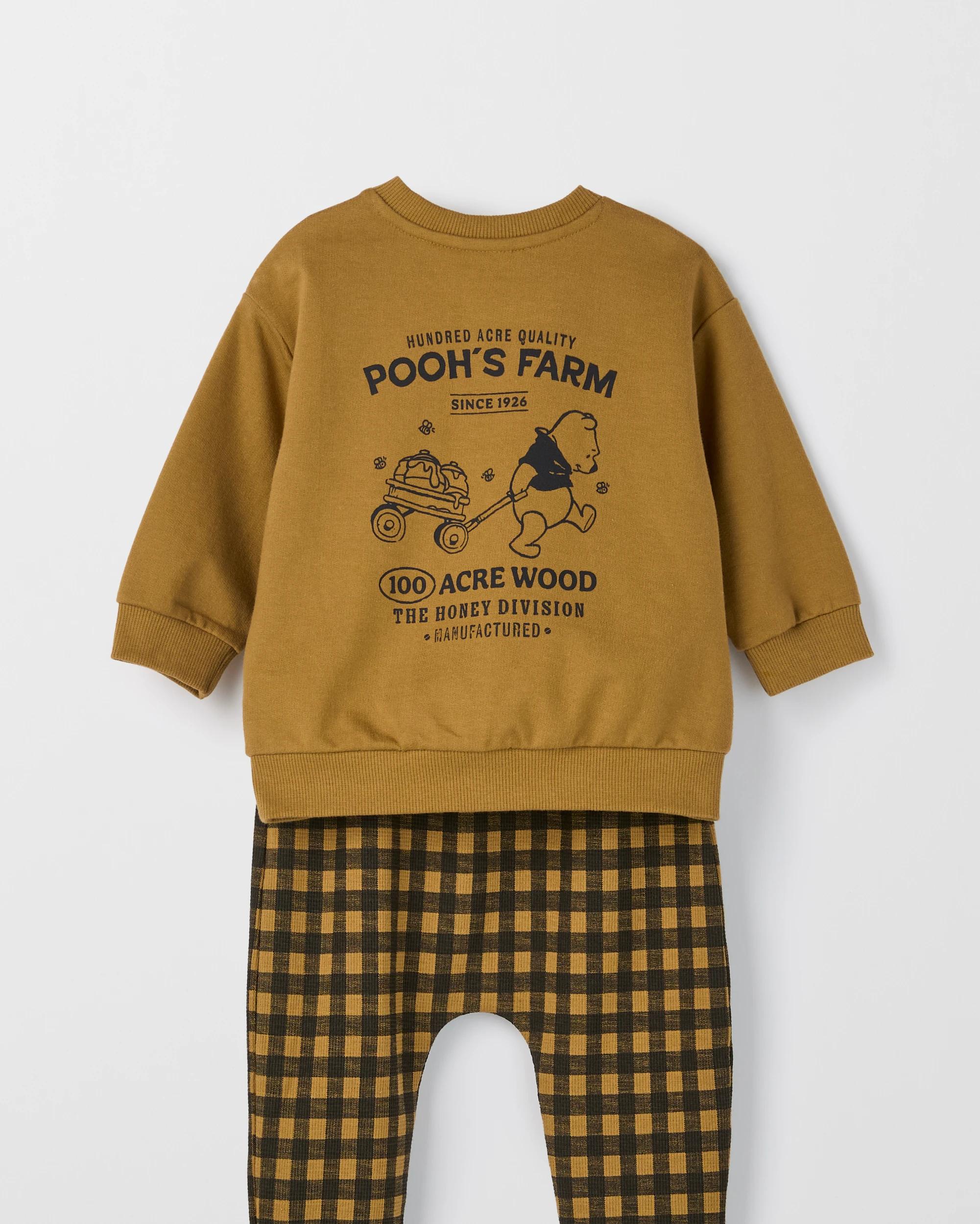 6 Disney Organic Cotton Baby Fleece Set WINNIE DULL GOLD, 6 of 6