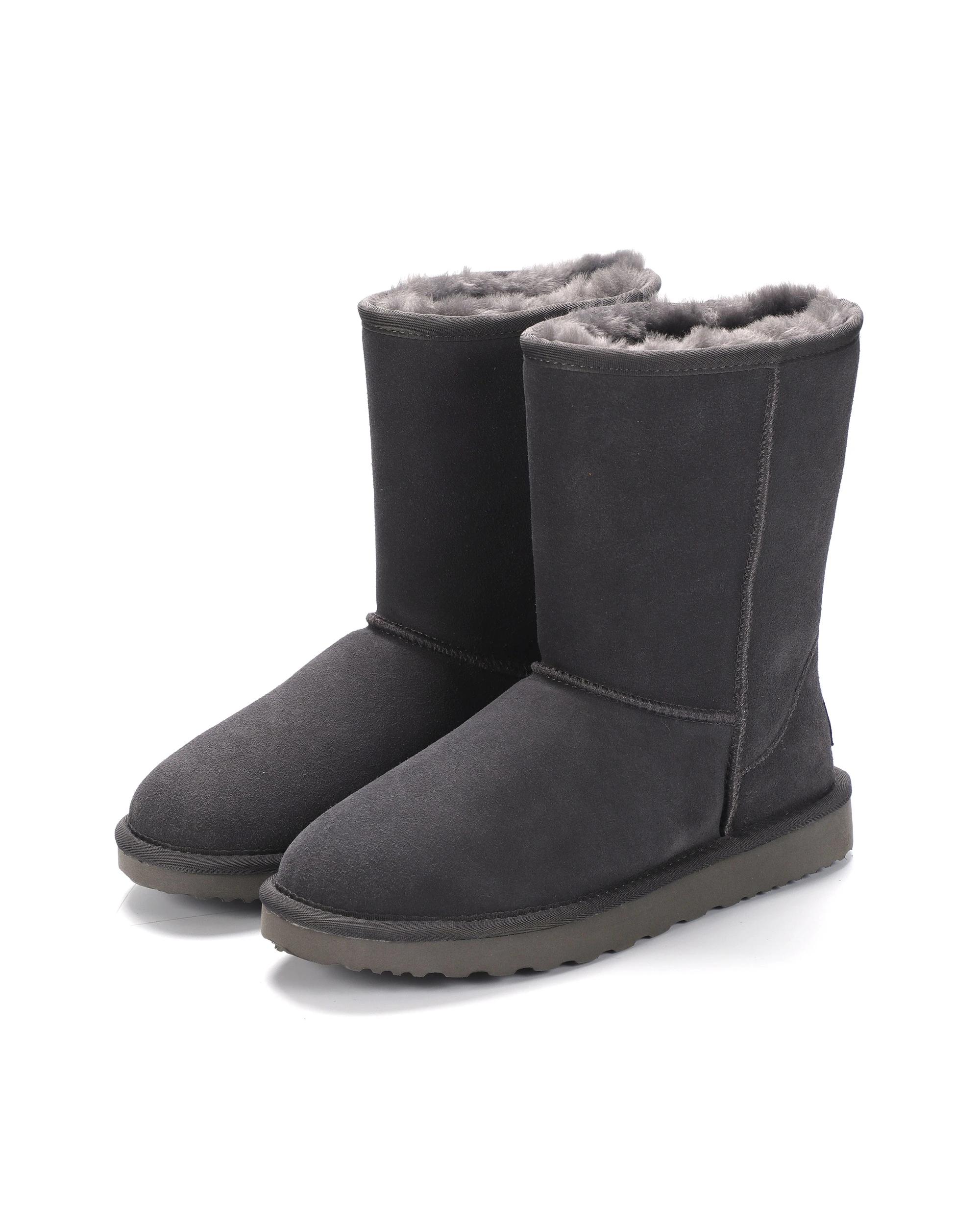 4 AUS WOOLI Signature Mid-Calf Sheepskin UGG Boots GREY, 4 of 6
