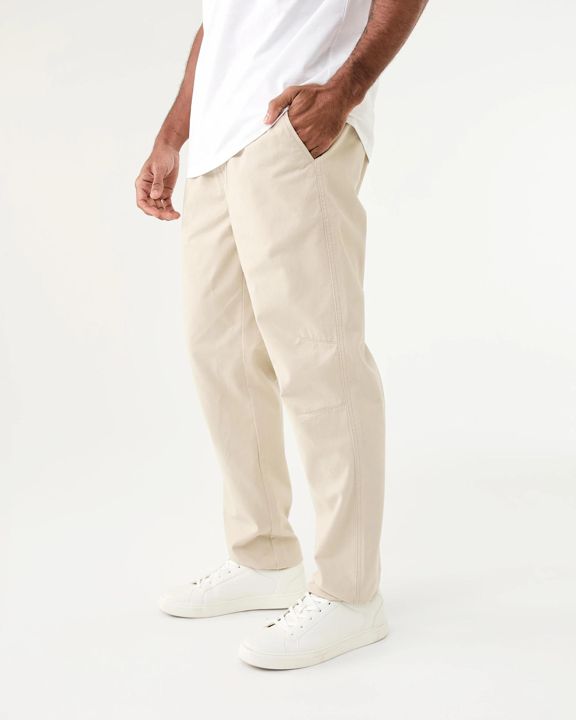 2 Elastic Waist Cuffed Joggers Bge Ntrl, 2 of 7