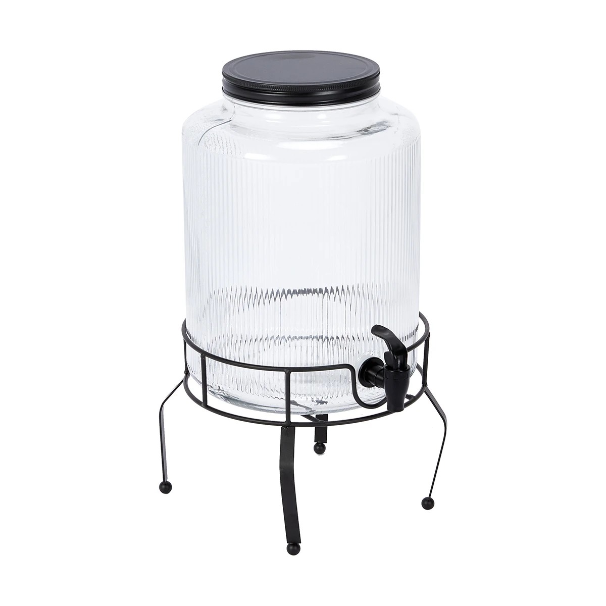 2 Embossed Line Drink Dispenser with Stand, 2 of 5
