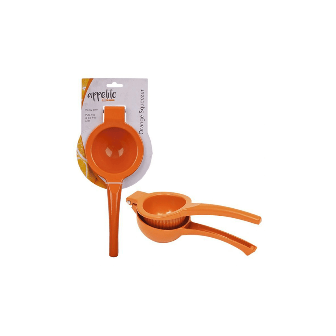 3 Appetito Orange Squeezer Presser Heavy Duty Cast Alloy Manual Juicer For Citrus
 - Silver, 3 of 3