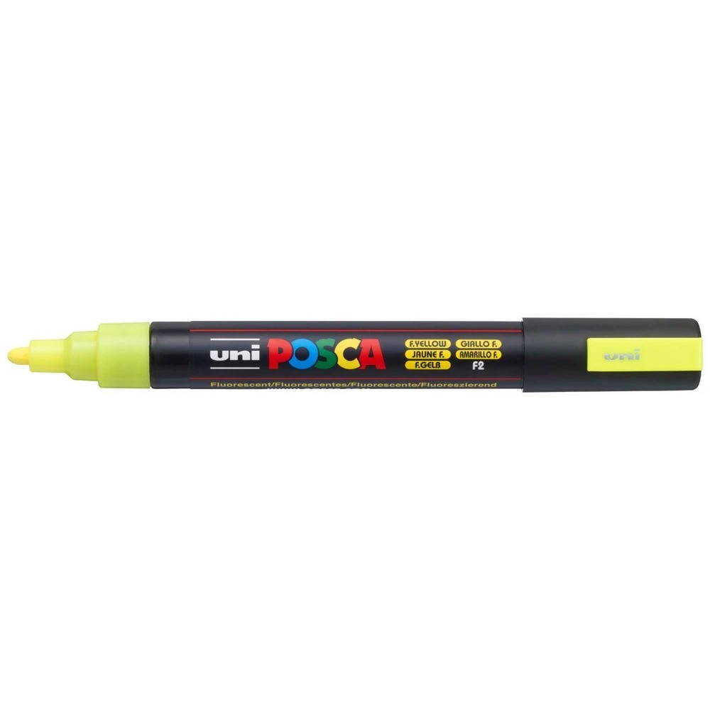 1 POSCA PC 5M Paint Marker Fluoro Yellow, 1 of 9