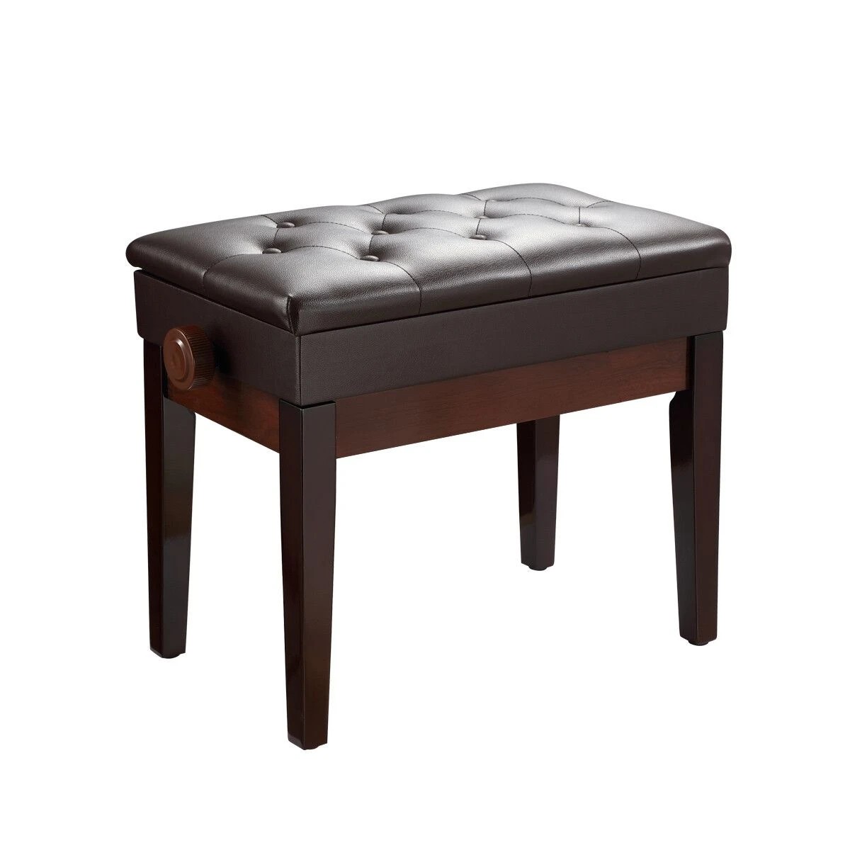 1 Melodic Adjustable Piano Keyboard Stool Chair Seat Stage Bench with Padded Cushion, 1 of 6