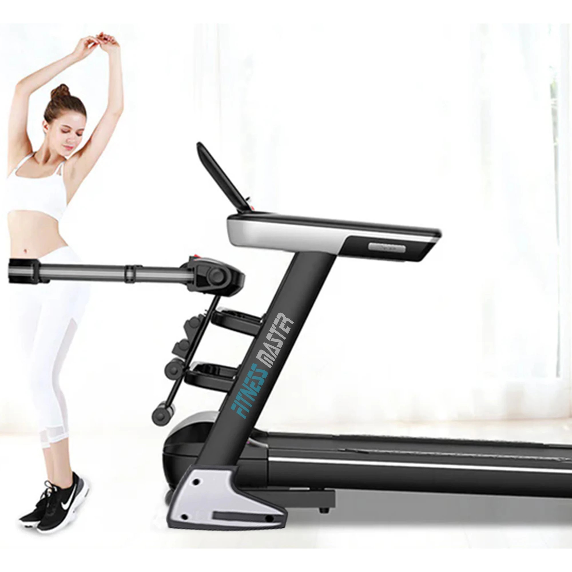 3 Fitness Master Multifunctional Electric Treadmill Pulse Sensor Fitness Home Gym, 3 of 7
