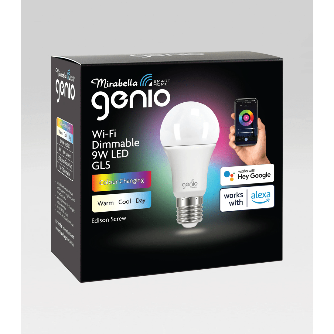 2 Mirabella Genio Wi-Fi Dimmable 9W LED Bulb, 2 of 6