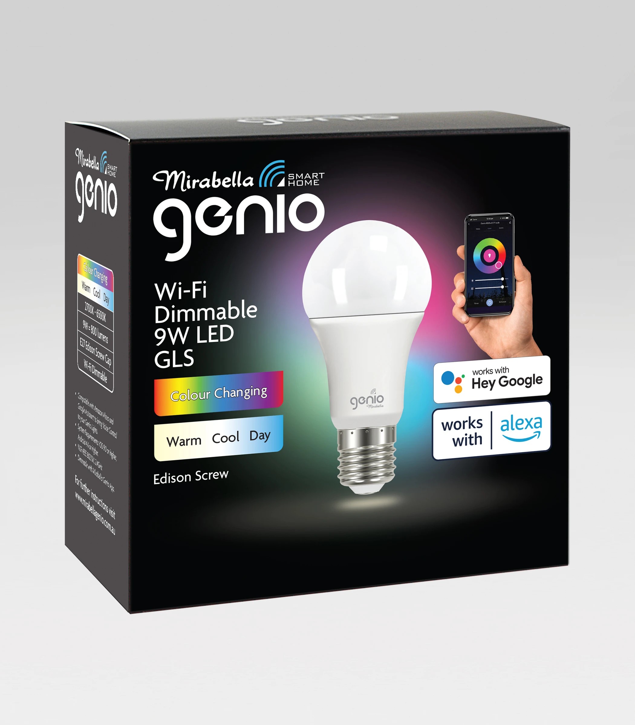 2 Mirabella Genio Wi-Fi Dimmable 9W LED Bulb, 2 of 6