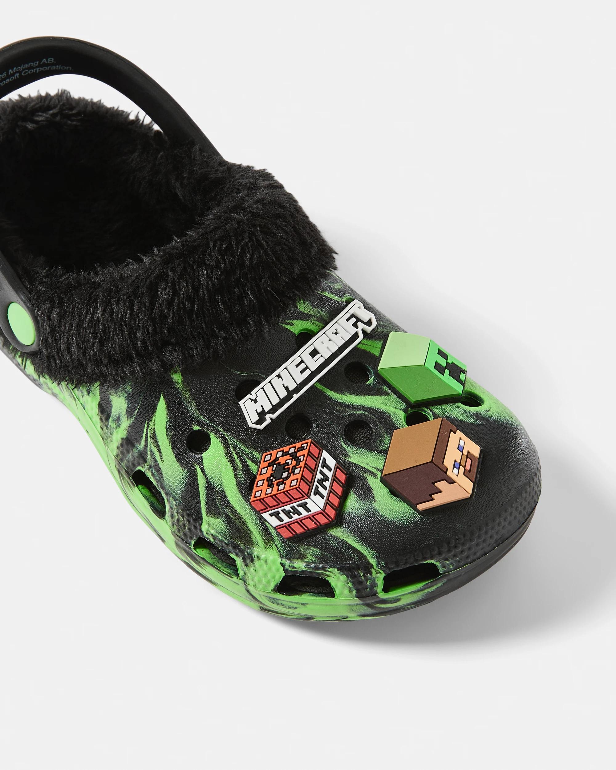 3 Senior Minecraft License Faux Fur Clogs Minecraft, 3 of 3