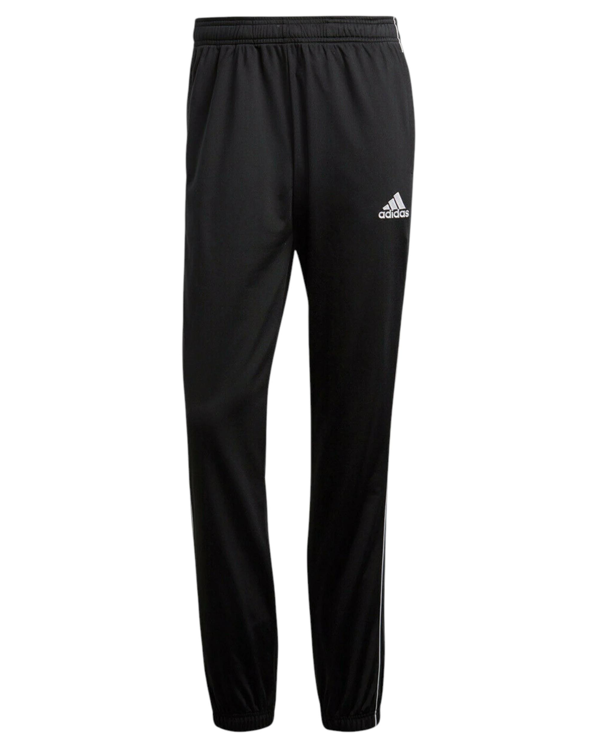 1 Adidas 3 Pack Mens Core 18 Tracksuit Bottoms Track Pants BLACK, 1 of 4