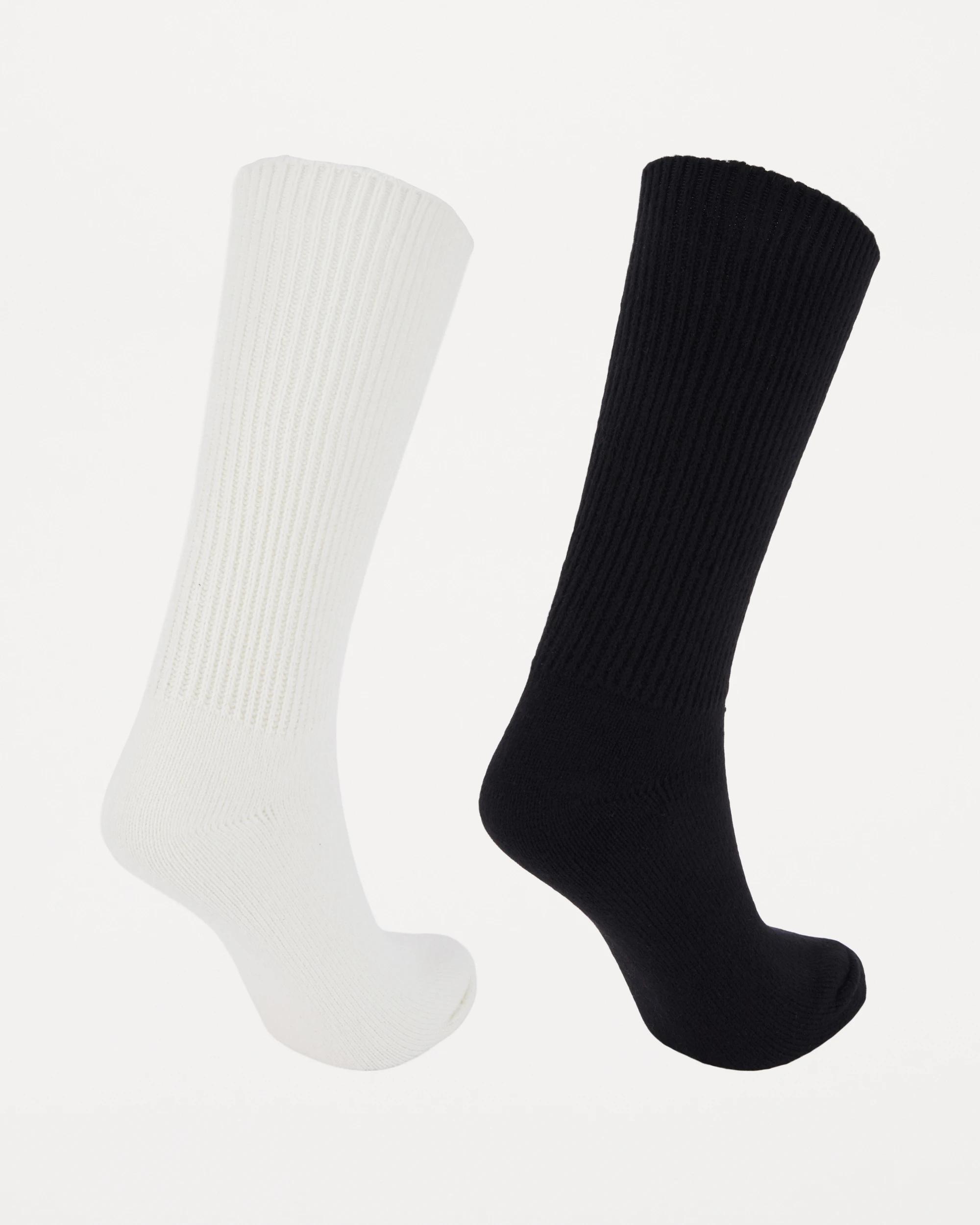 2 2 Pack Soft Bootsocks Whsper Blk, 2 of 3