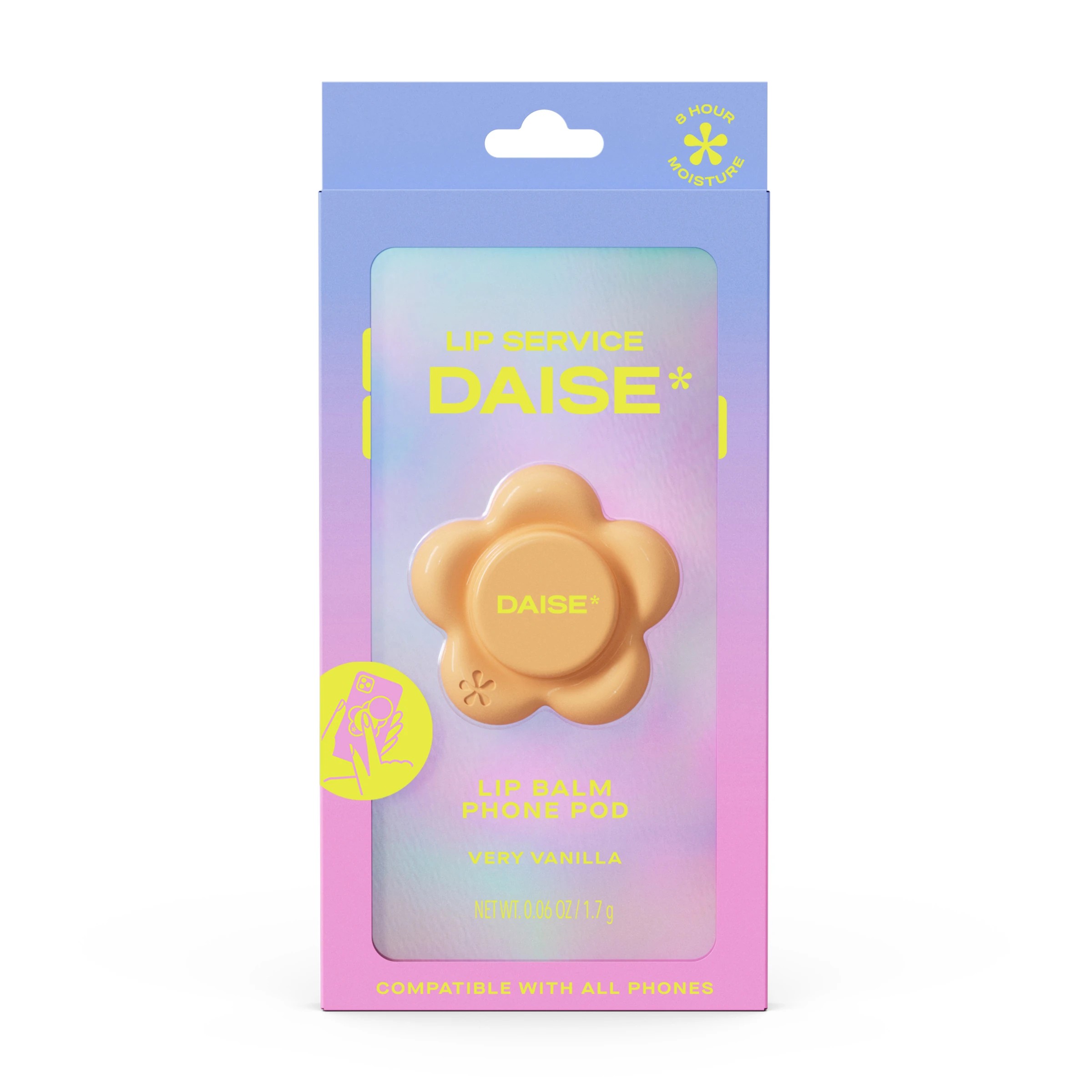 1 DAISE Lip Service Lip Balm Phone Pod 1.7g - Very Vanilla, 1 of 10