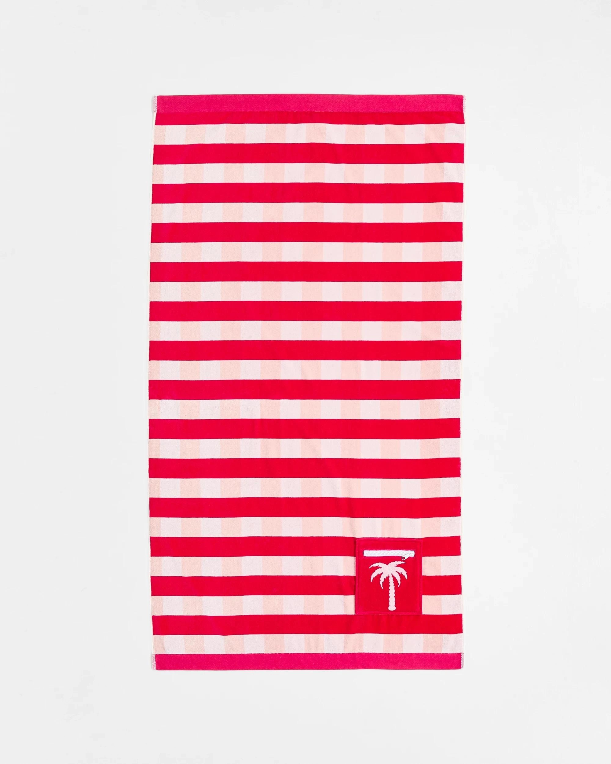 1 Target Gingham Beach Towel with Pocket - Pink, 1 of 2