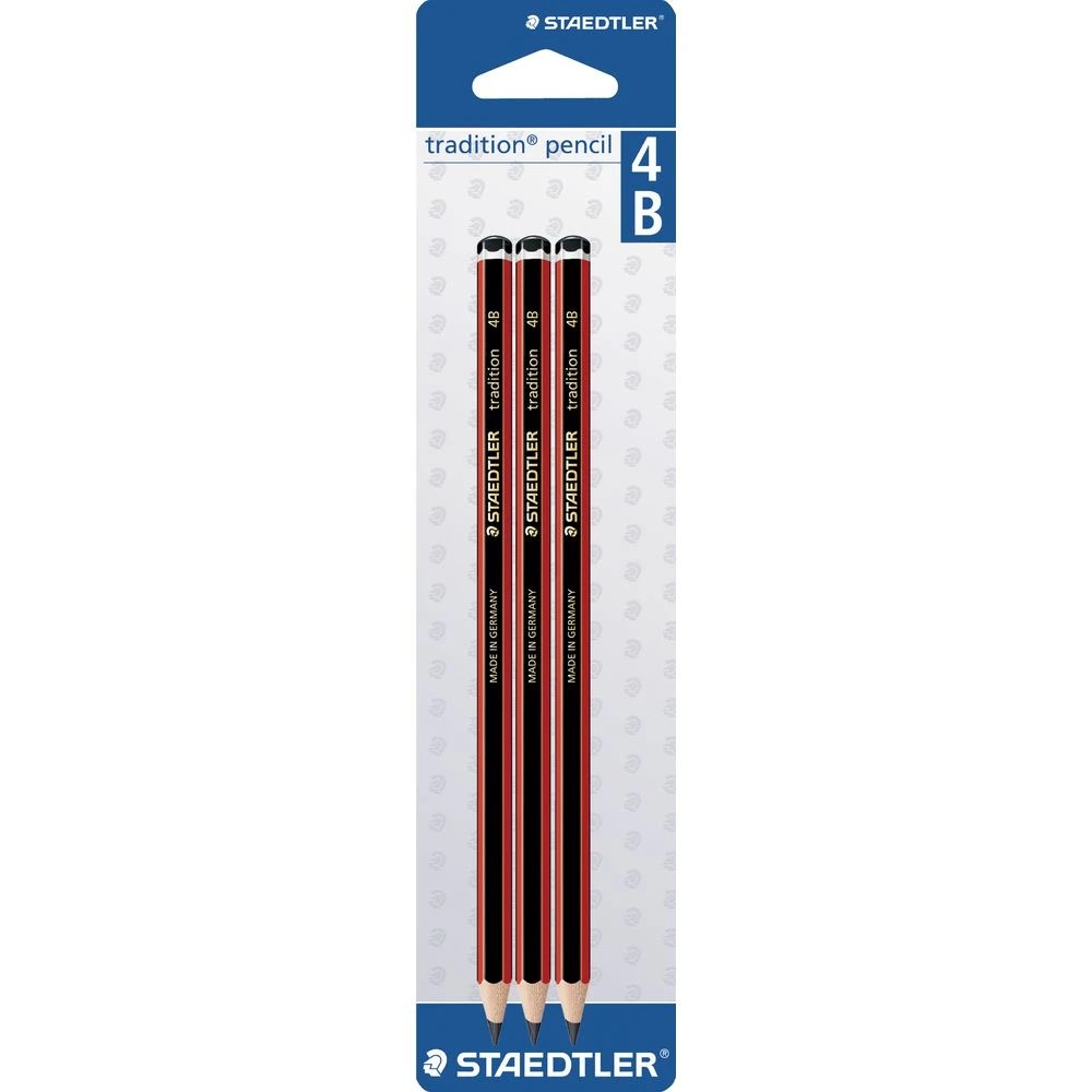 2 Staedtler Tradition Graphite Pencils 4B 3 Pack, 2 of 4