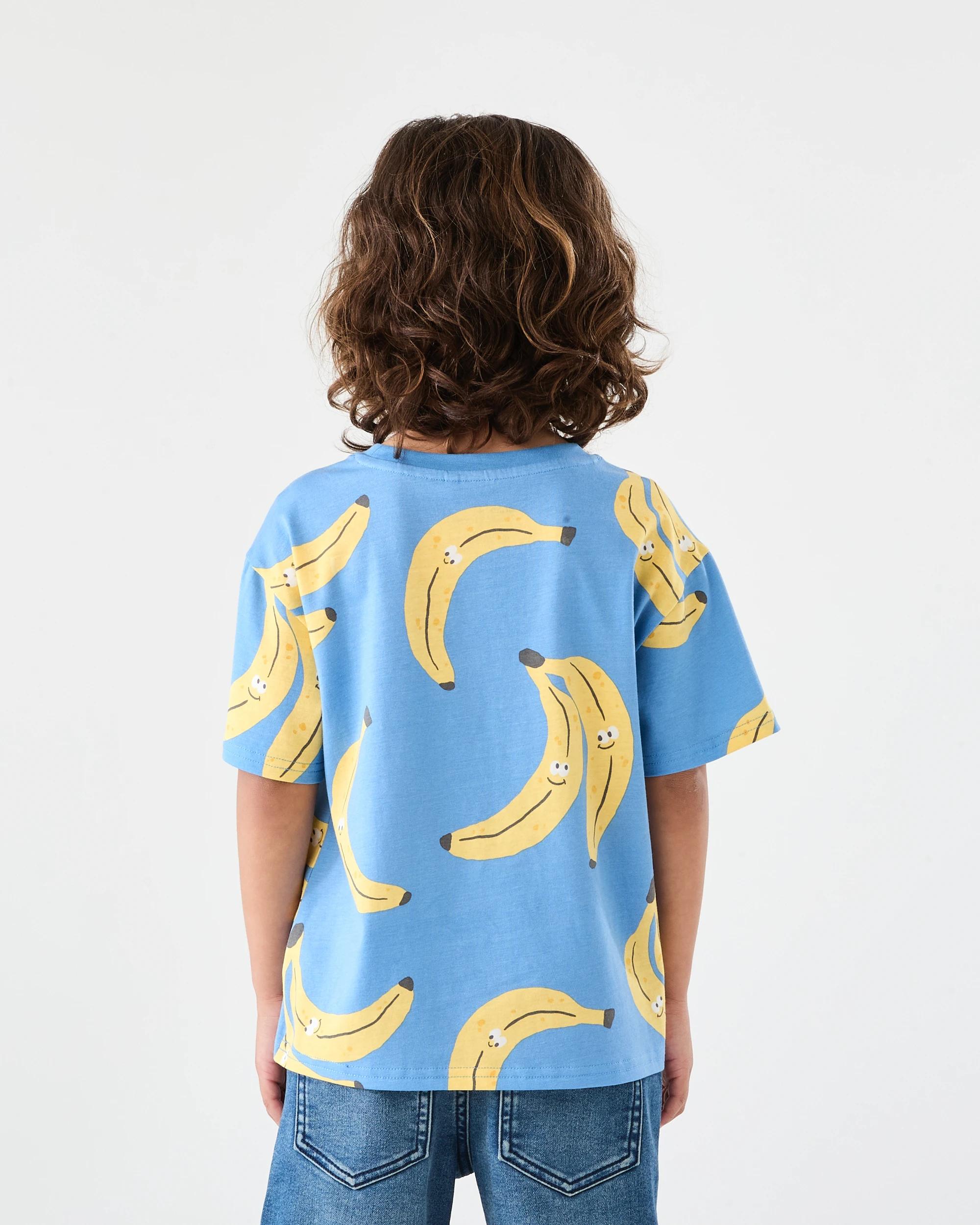 2 All Over Print T-shirt Blu Fruit, 2 of 6