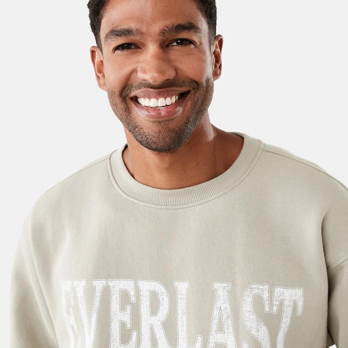 4 Everlast Mens Oversized Sweatshirt Bone, 4 of 8