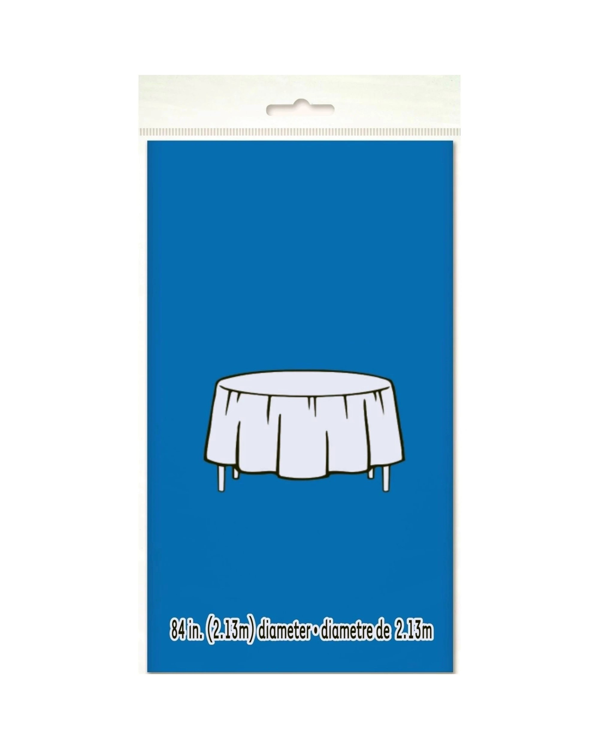 3 Unique Royal Blue Round Plastic Tablecloth - Royal Blue, 3 of 3