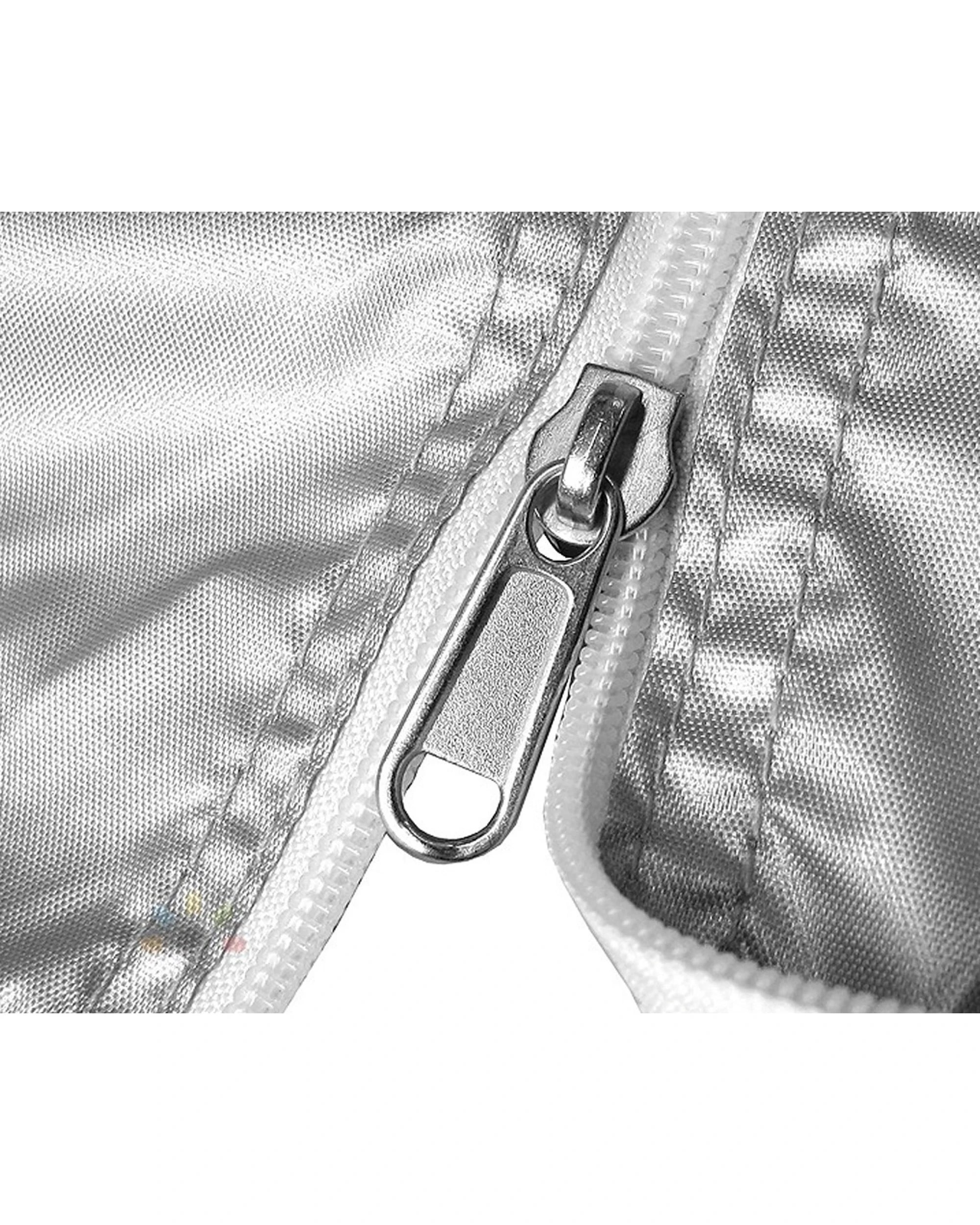 3 Wallaroo 14ft 15ft 16ft 17ft Caravan Cover With Side Zip Campervan Trailer - Silver, 3 of 6