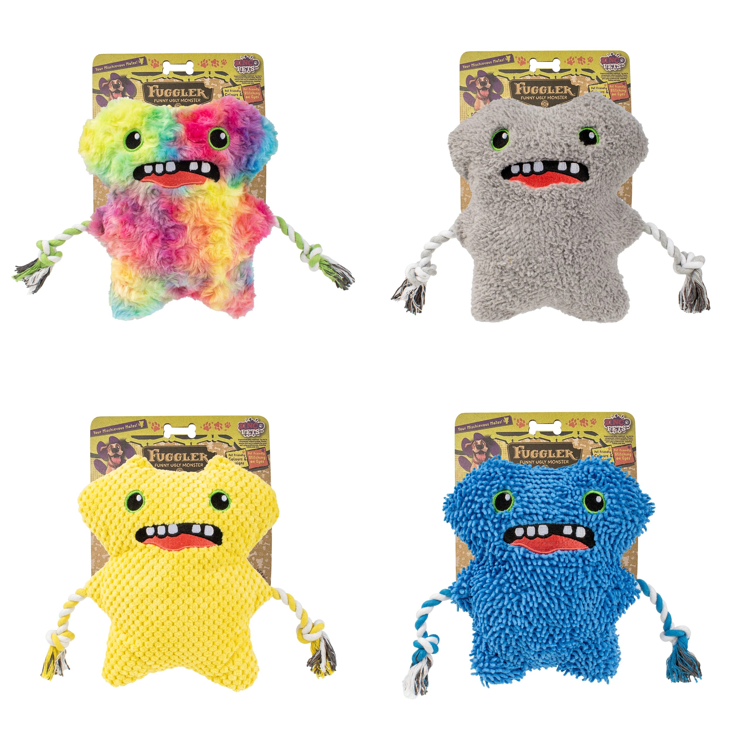 1 Fuggler Gaptooth McGoo Rope Dog Toy - Assorted, 1 of 5