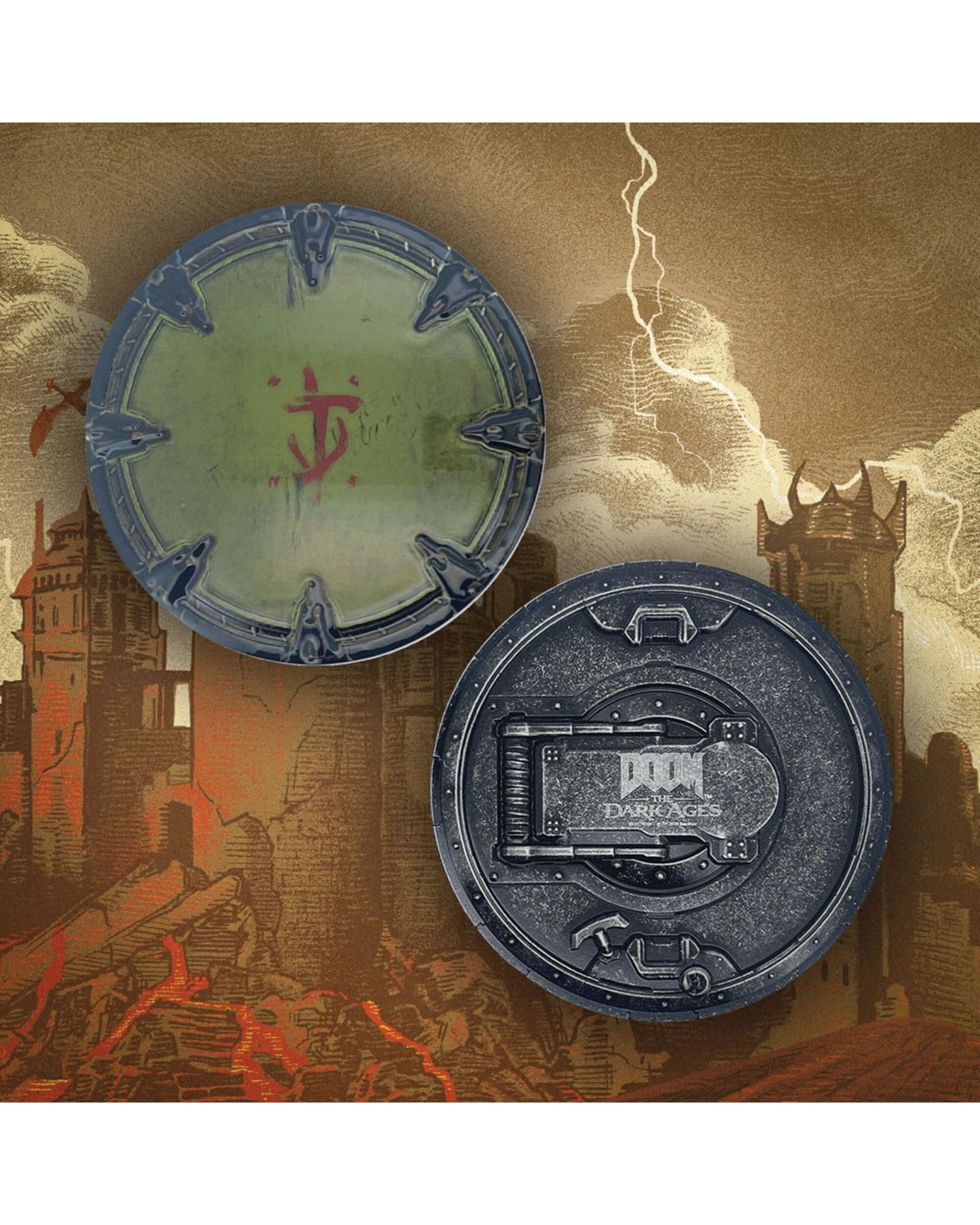 3 Doom: The Dark Ages - Doom Slayer Shield Medallion, 3 of 5