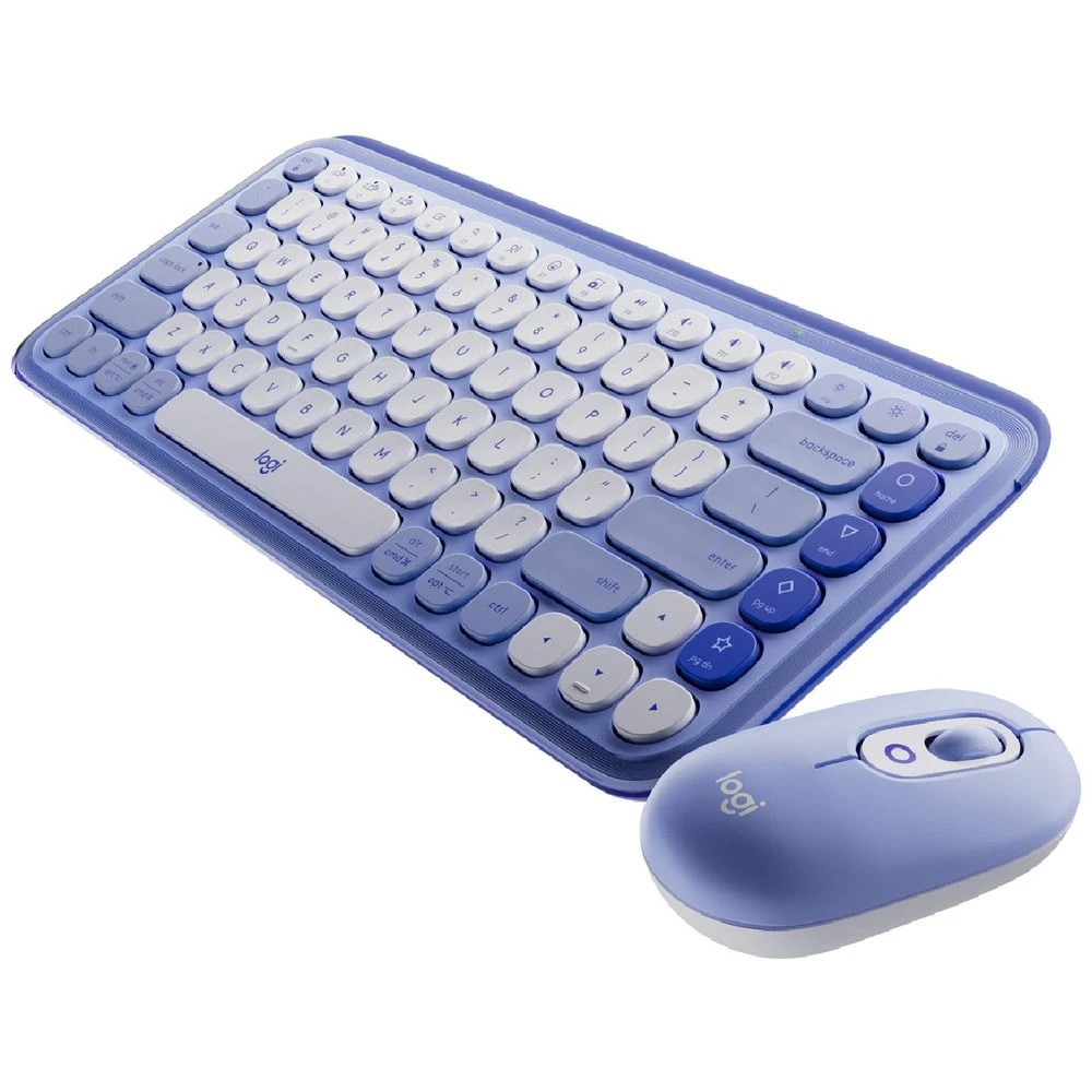 4 Logitech POP Icon Keyboard/Mouse Combo Lilac, 4 of 10