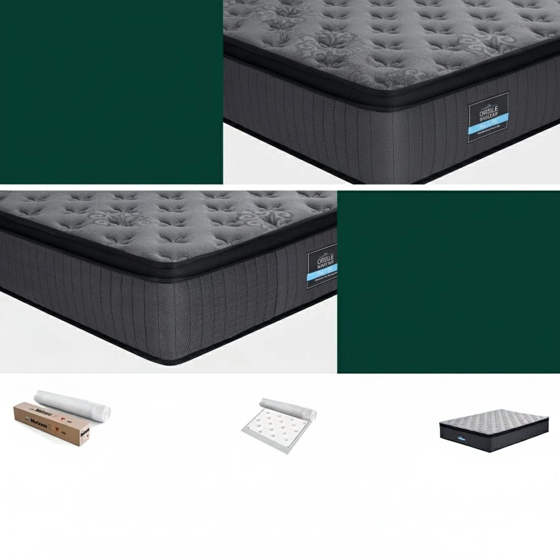 7 Bed Mattress Giselle 34cm Double - Double Bed - Grey, 7 of 7