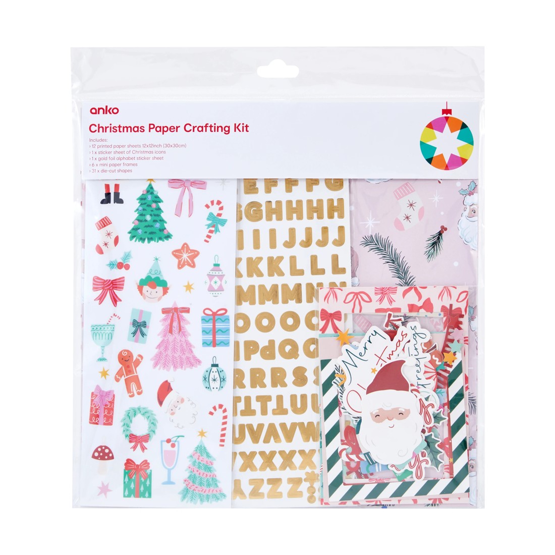1 Christmas Paper Crafting Kit, 1 of 3