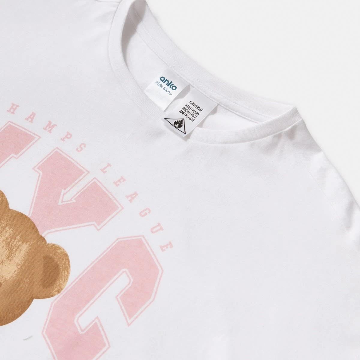 7 T-shirt and Pants Pyjama Set Pnk Teddy, 7 of 8