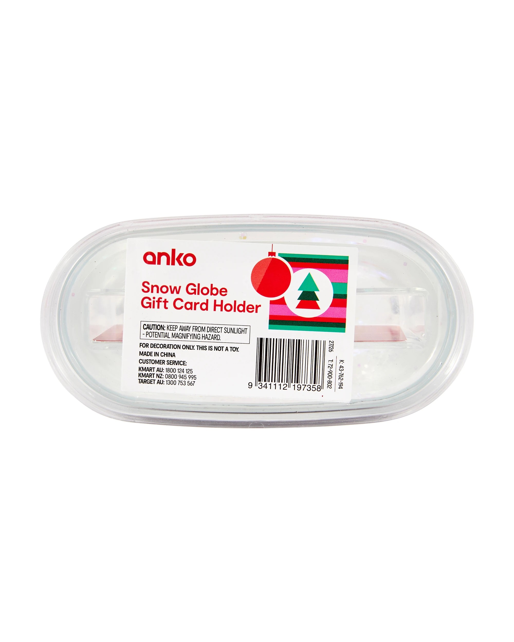 5 Snow Globe Gift Card Holder, 5 of 5