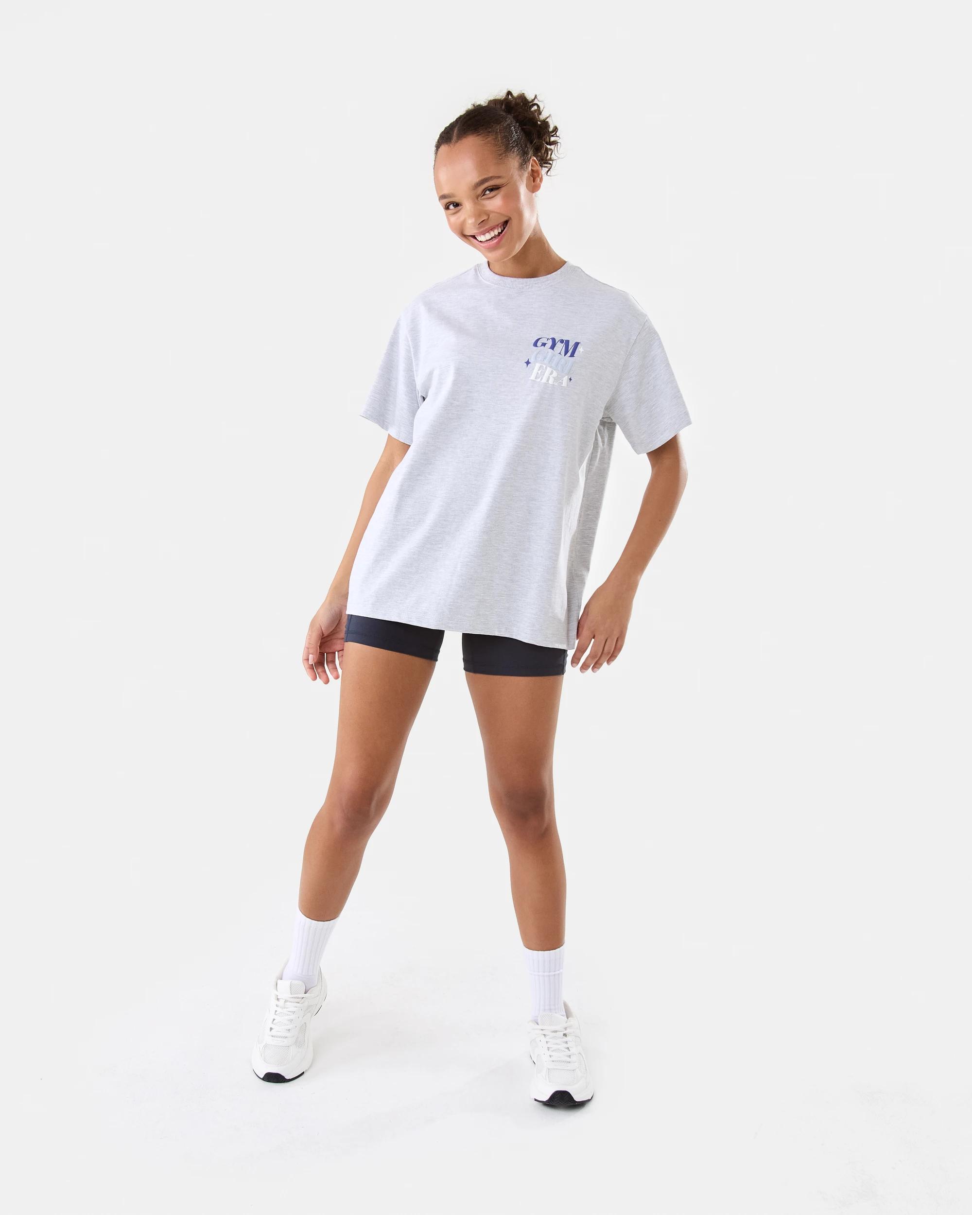 2 Active Womens Oversized Gym T-shirt Heather, 2 of 8
