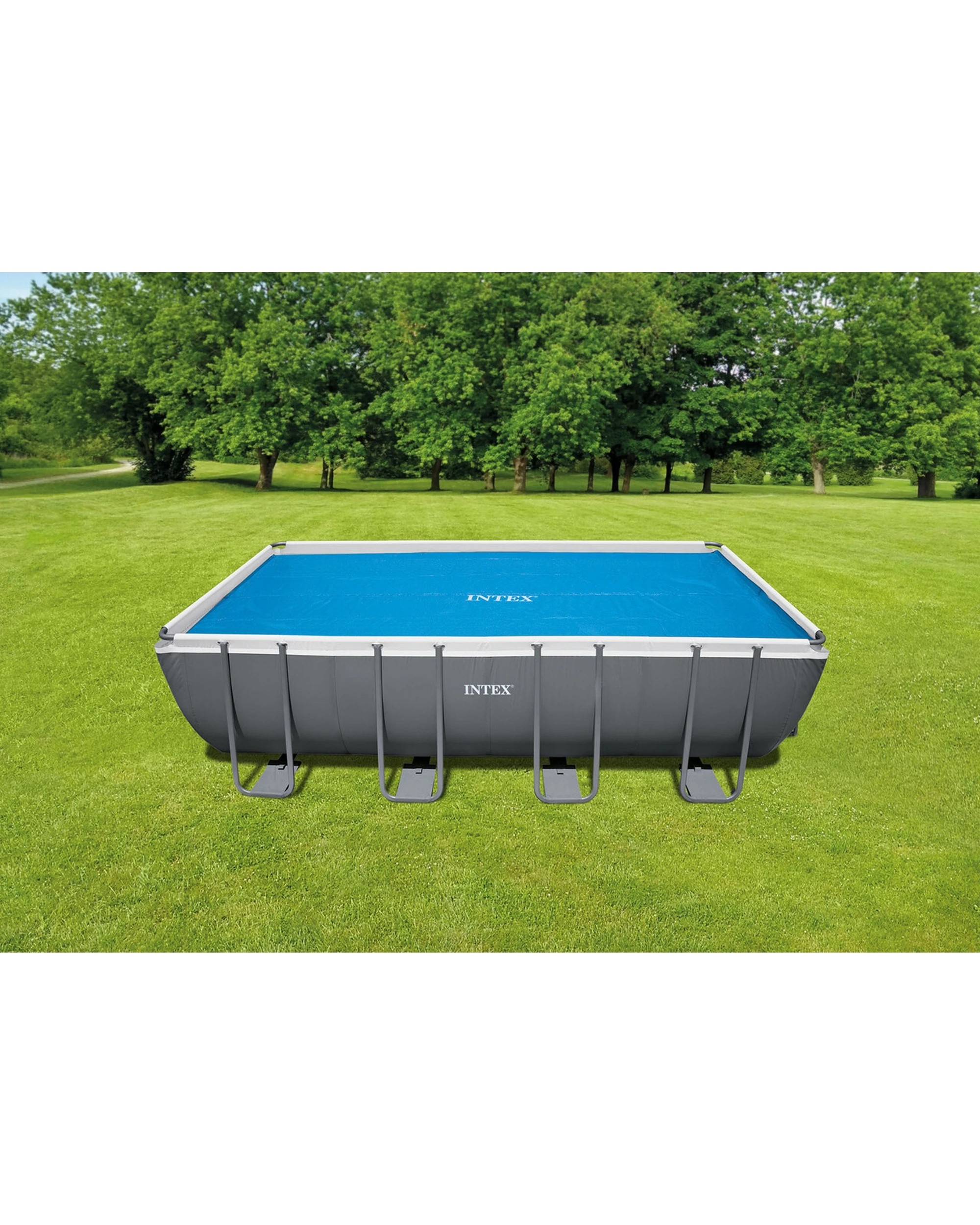 2 Intex Above Ground Solar Outdoor Pool Cover - Blue, 2 of 4
