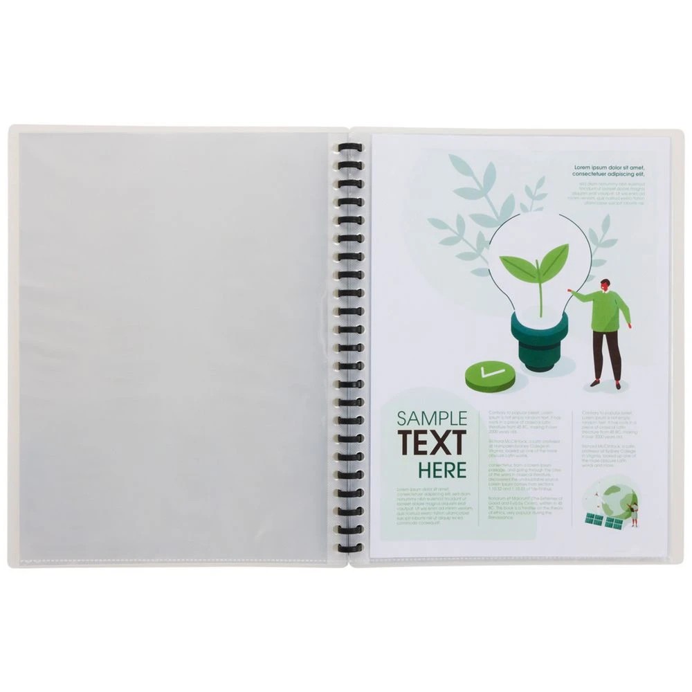 5 J.Burrows Refillable Display Book 20 Pockets Clear, 5 of 5