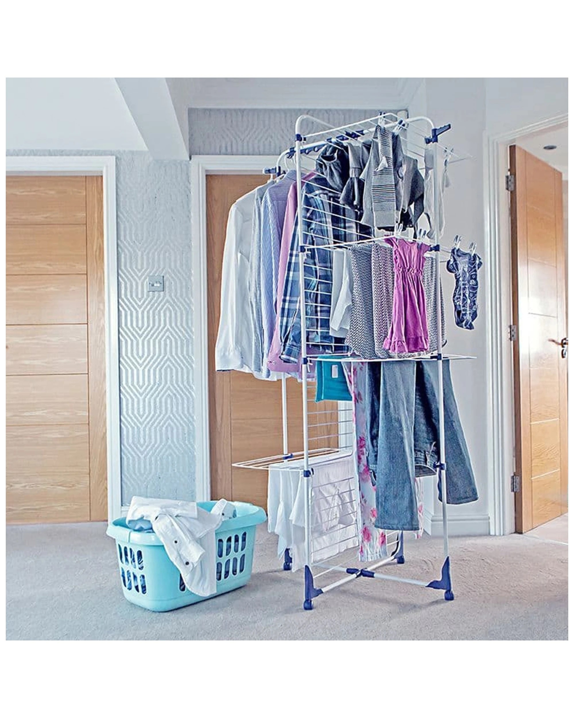 3 Leifheit Classic 450 Laundry Tower Dryer/drying Rack Stand Indoor/outdoor 45m
 - White, 3 of 3