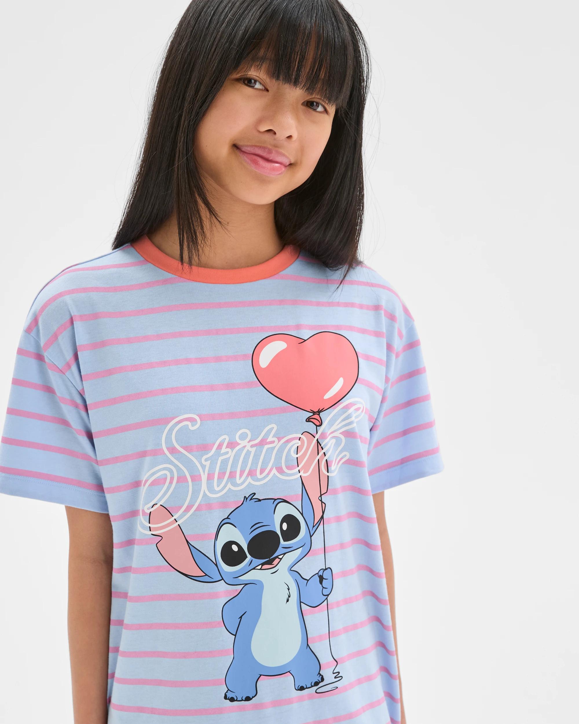 3 Disney Lilo & Stitch Older Girls Short Sleeve Oversized Nightie LILO & STITCH, 3 of 7