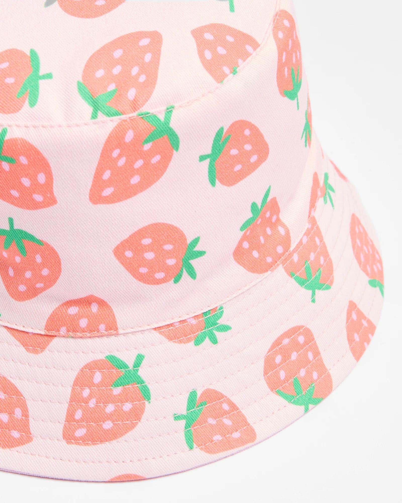 2 Target Kids Reversible Bucket Hat STRAWBERRY, 2 of 3